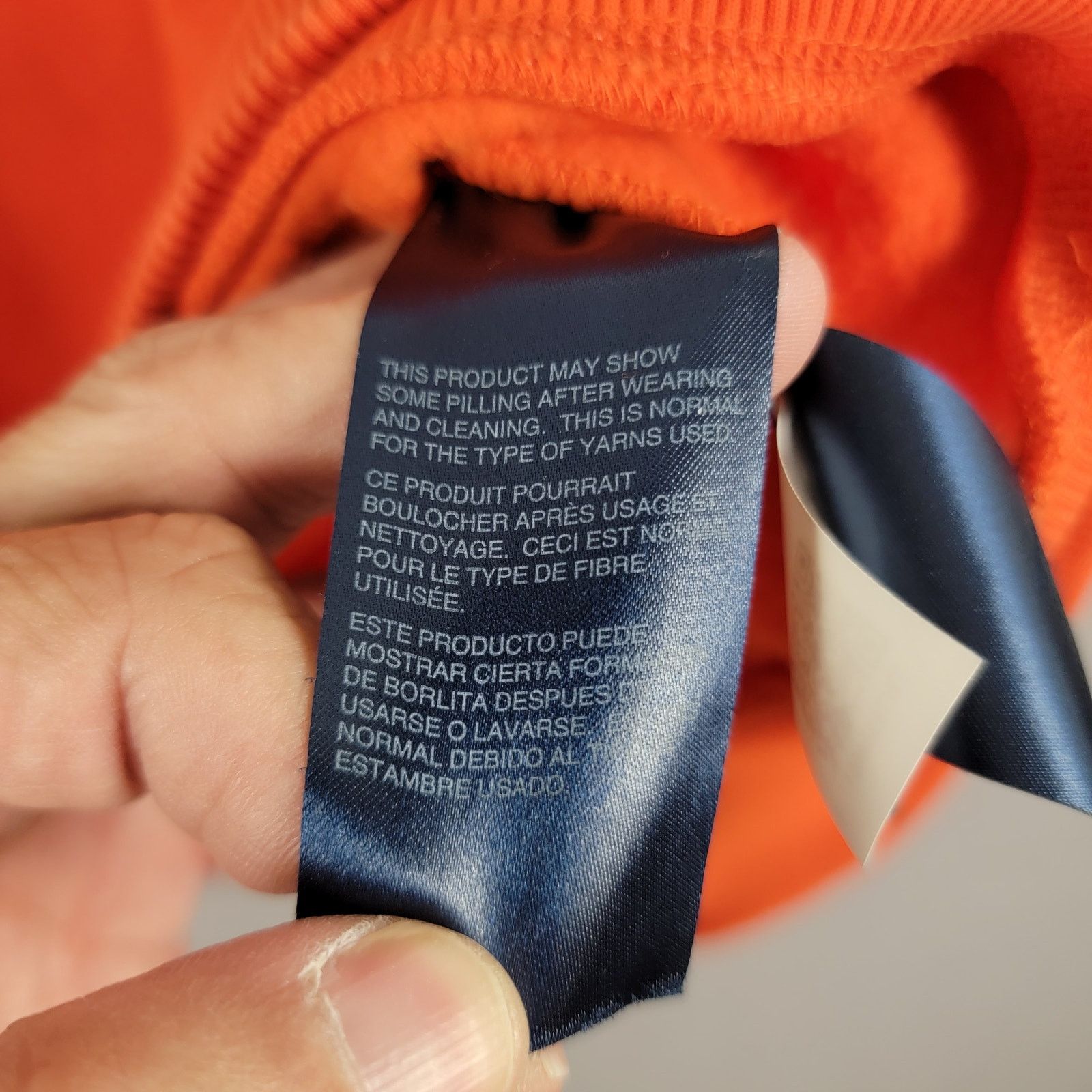 Tommy Hilfiger Tommy Hilfiger Mens Back Bay Embroidered Logo Orange Sz L Size US L / EU 52-54 / 3 - 6 Thumbnail