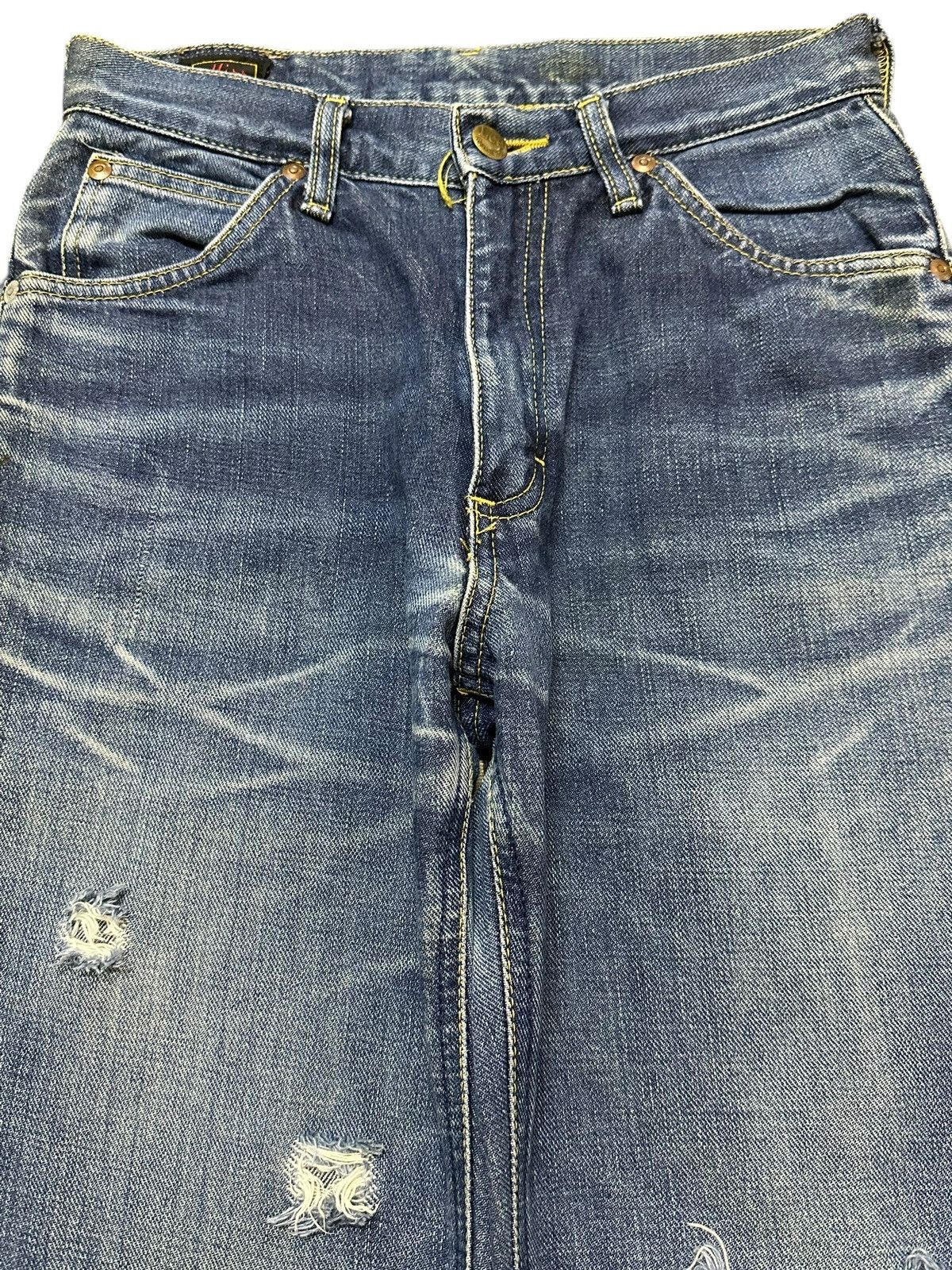 Lee Vintage 90s Lee Riders Faded Wash Distressed Bootcut Jeans Size 26" / US 2 / IT 38 - 3 Thumbnail