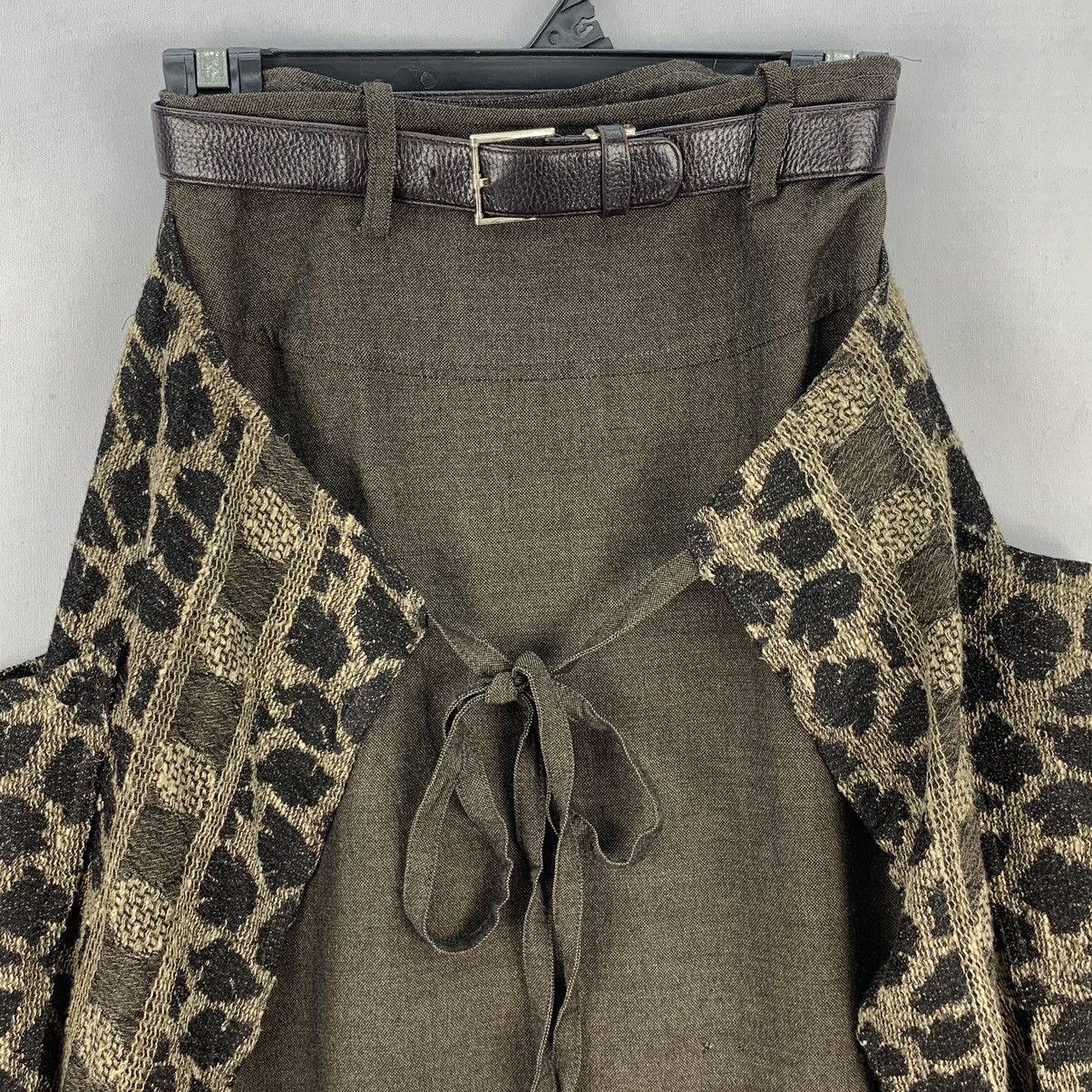 Very Rare Italian Mode Snake Skin Layer Overlay Punk Skirt