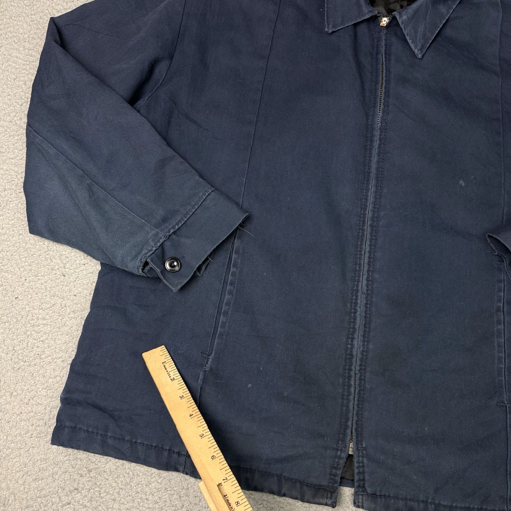Red Kap VINTAGE Red Kap Jacket Mens XL Blue 90s Workwear Bomber Full Zip Lined Twill Poylester Cotton Size US XL / EU 56 / 4 - 7 Thumbnail