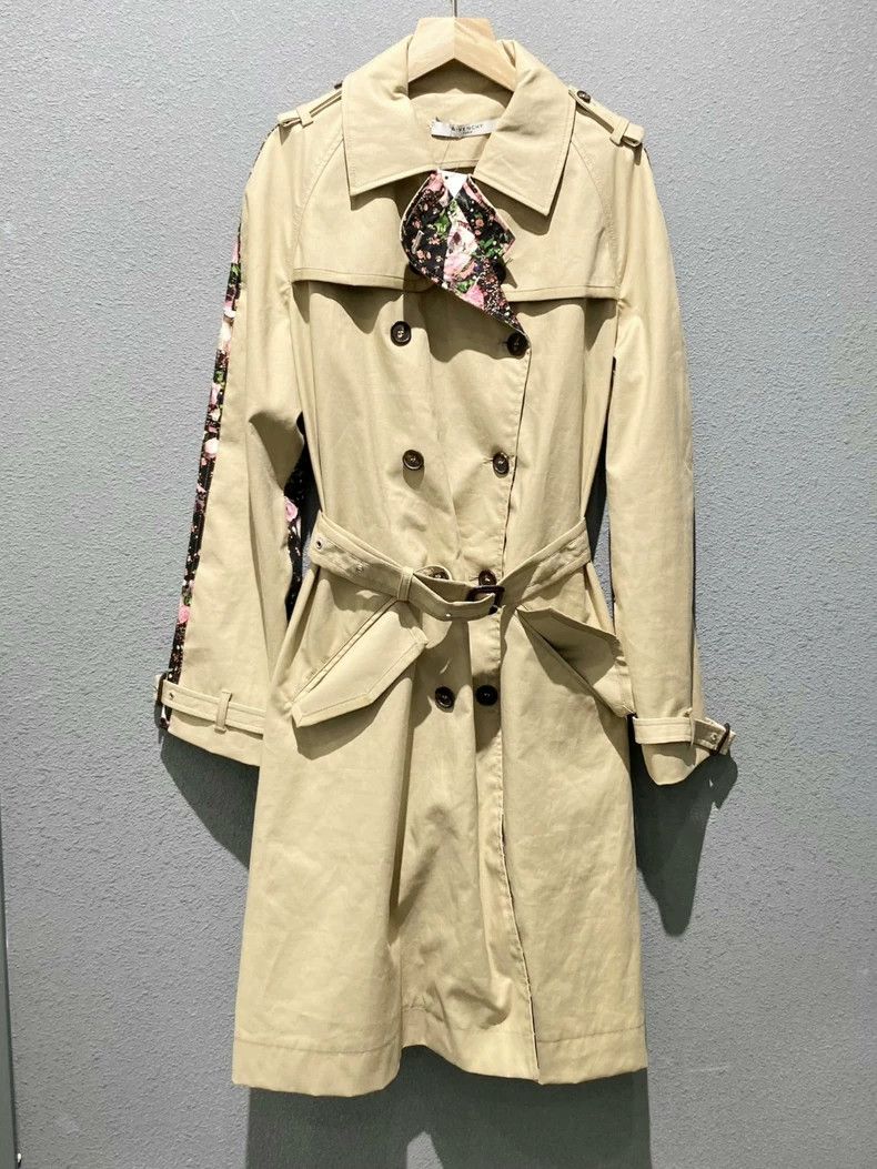 Givenchy Sise40 Side Floral Pattern Patchwork Windbreaker