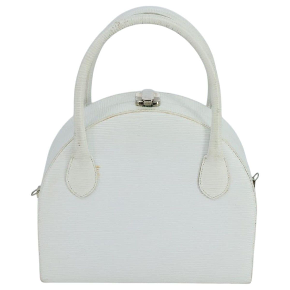 White Leather Handbag (Pre-Owned)