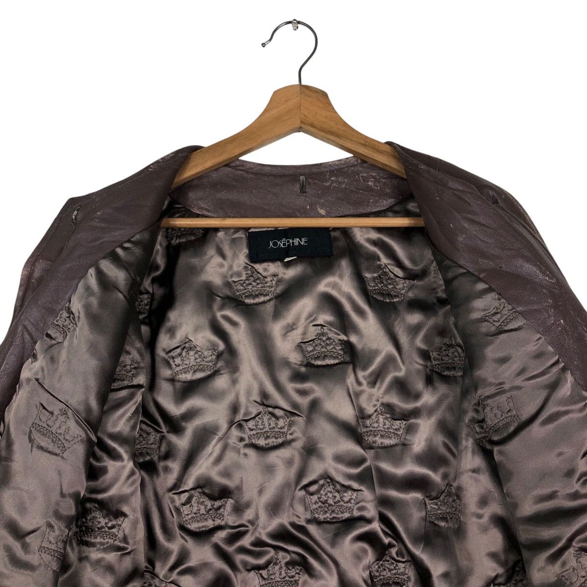 Japanese Brand 📌Cropped Genuine Leather Jacket Biker Josephine Size US M / EU 48-50 / 2 - 15 Thumbnail