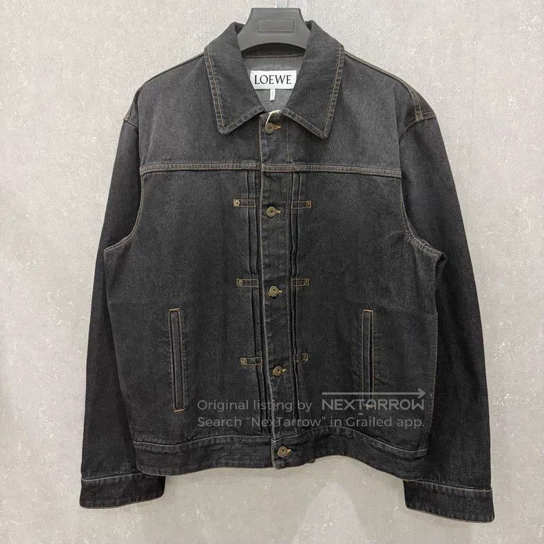 Loewe Loewe Washed Distressed Floral Print Denim Jacket Size US M / EU 48-50 / 2 - 4 Thumbnail