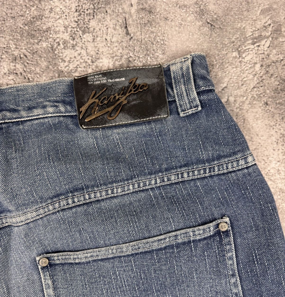 Karl Kani Karl Kani Texas Vintage Men’s Jeans Grey Cotton Size 36 Size US 36 / EU 52 - 4 Thumbnail