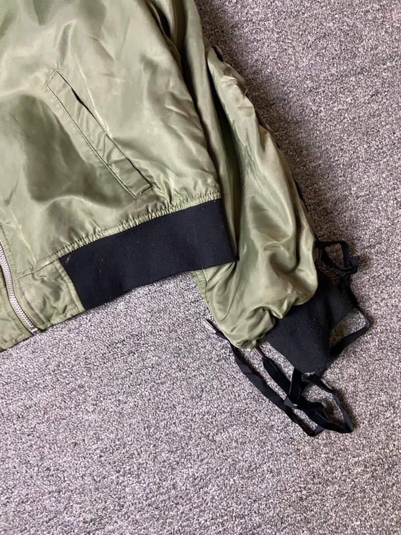 Japanese Brand Browny Standard Crop Bomber Jacket (178) Size ONE SIZE - 8 Thumbnail