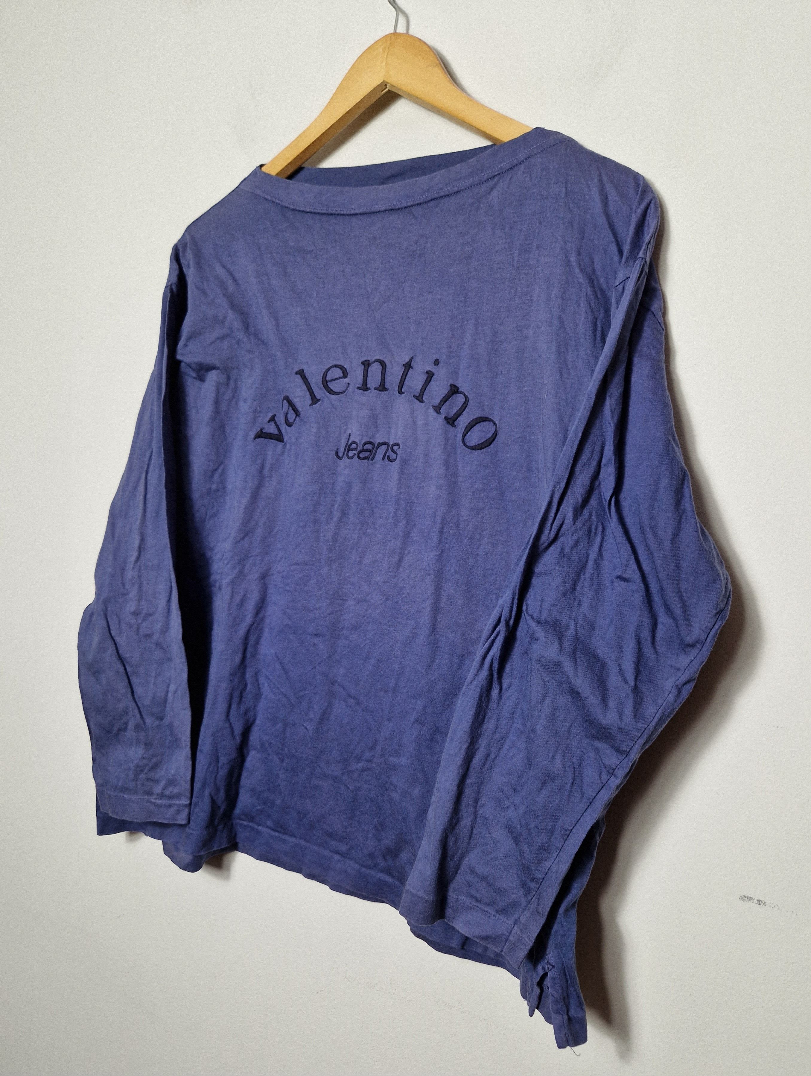Valentino × Vintage Valentino vintage logo longsleeve Size L / US 10 / IT 46 - 4 Thumbnail