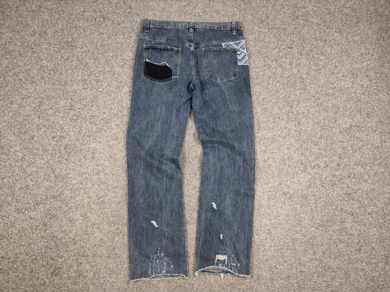 Jaded London × Vintage Vintage Japan Style Jaded london patchwork Denim Jeans Size US 34 / EU 50 - 6 Thumbnail