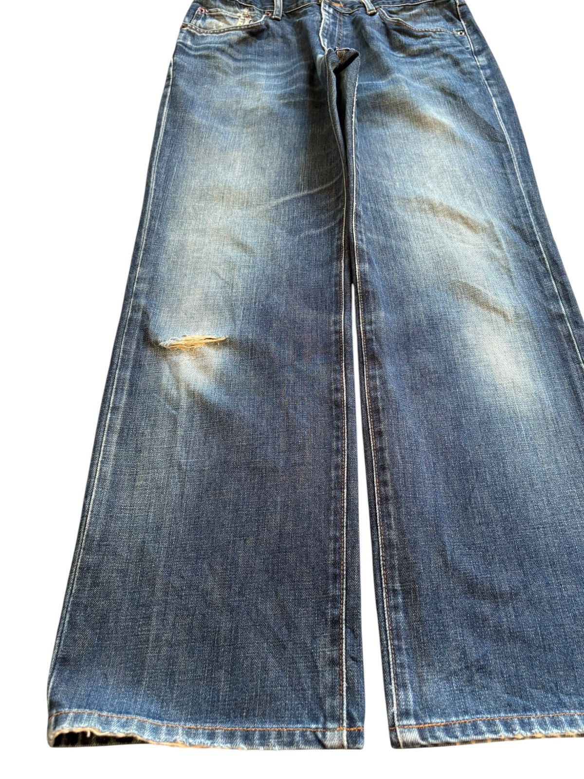 Edwin Vintage Edwin 503 Mud Wash Distressed Loose Baggy Jeans Size US 32 / EU 48 - 6 Thumbnail