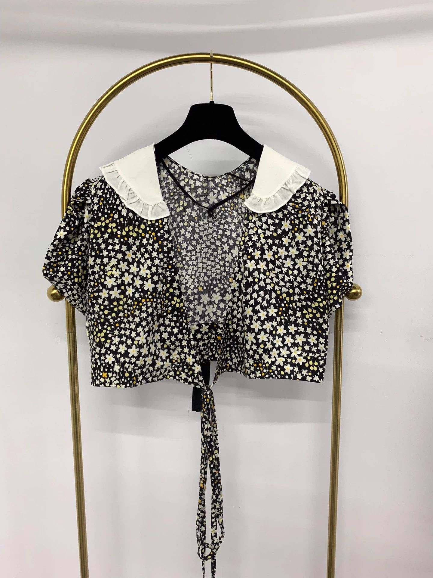 Miu Miu MIU MIU floral doll collar open back tie top-skirt set 40 Size S / US 4 / IT 40 - 3 Thumbnail