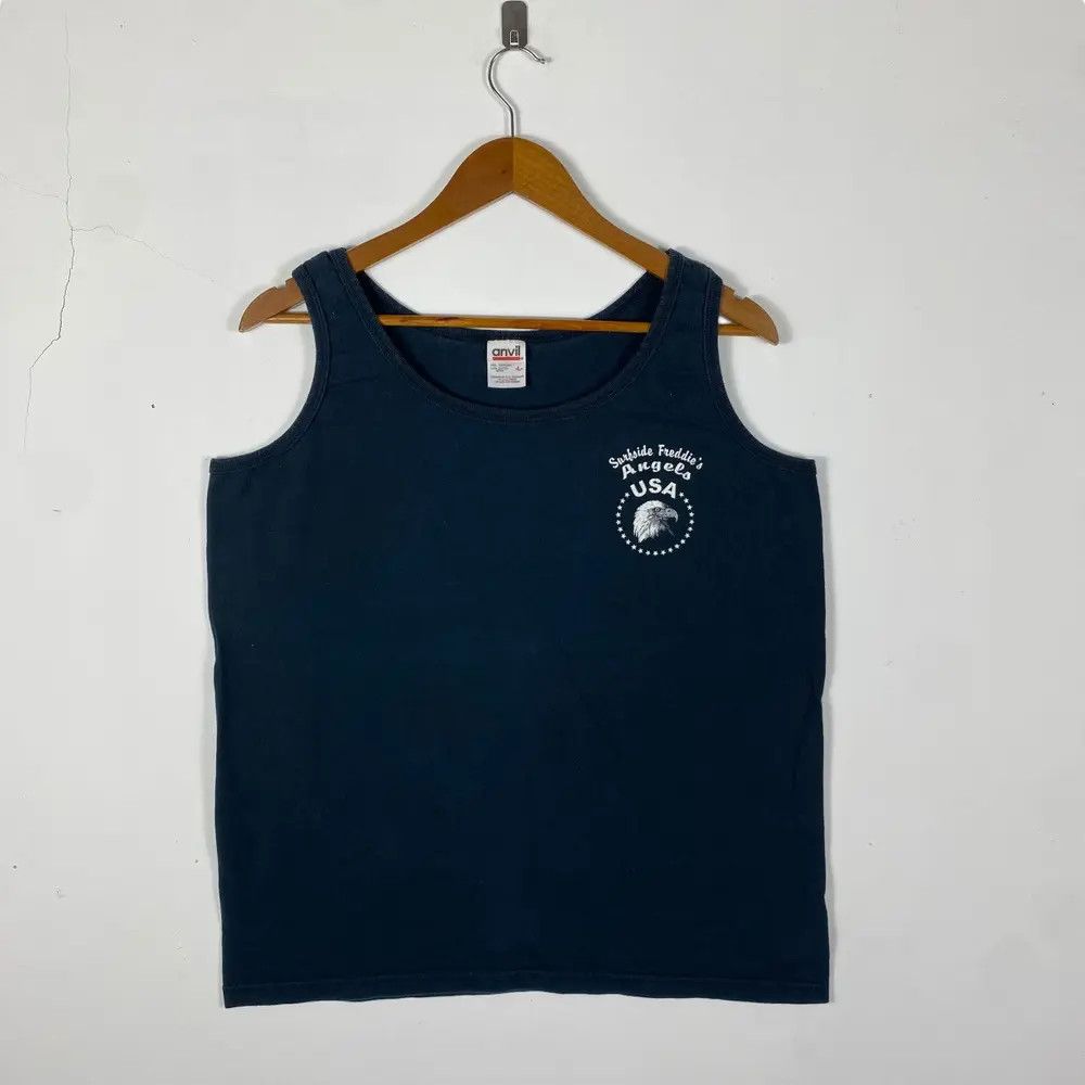 Vintage Vintage 00's SURFSIDE FREDDIE'S Tazmanian Bike Week Tank Top Size L / US 10 / IT 46 - 3 Thumbnail
