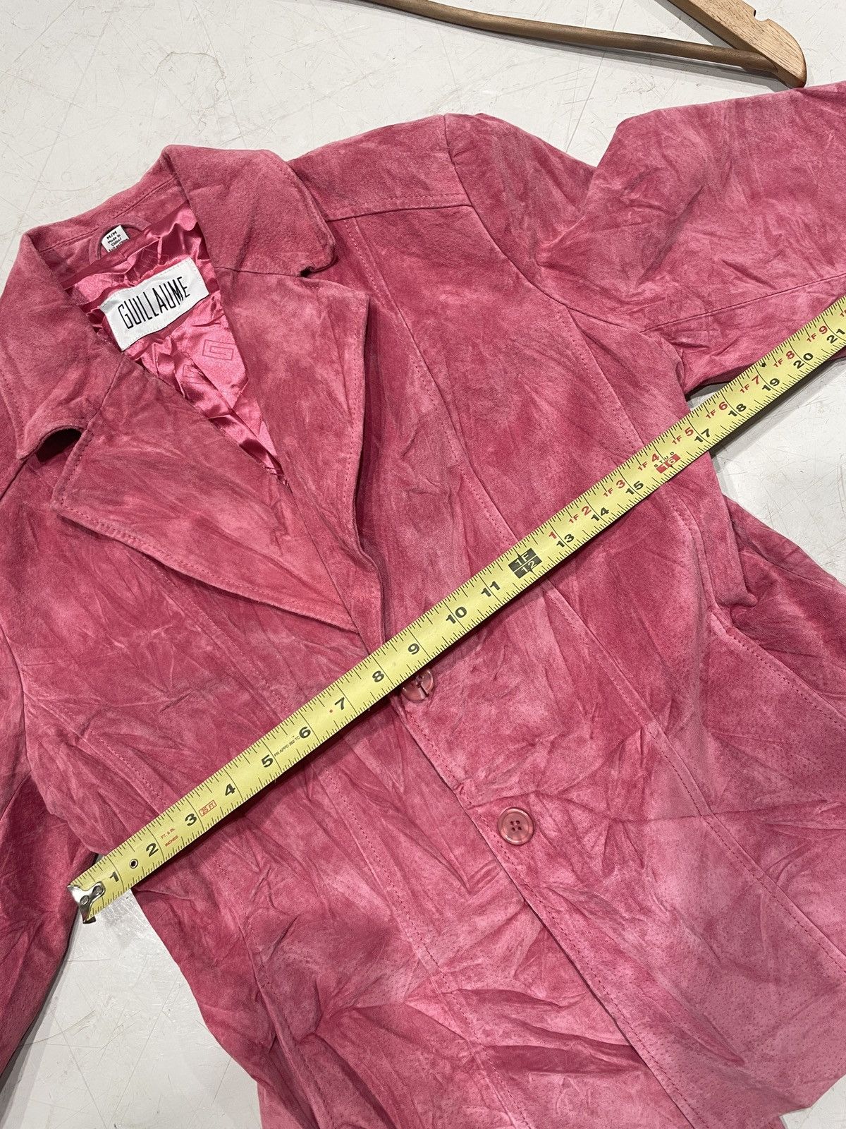Danier × Vintage Pink Fitted Suede Guillaume Jacket Size M / US 6-8 / IT 42-44 - 8 Thumbnail