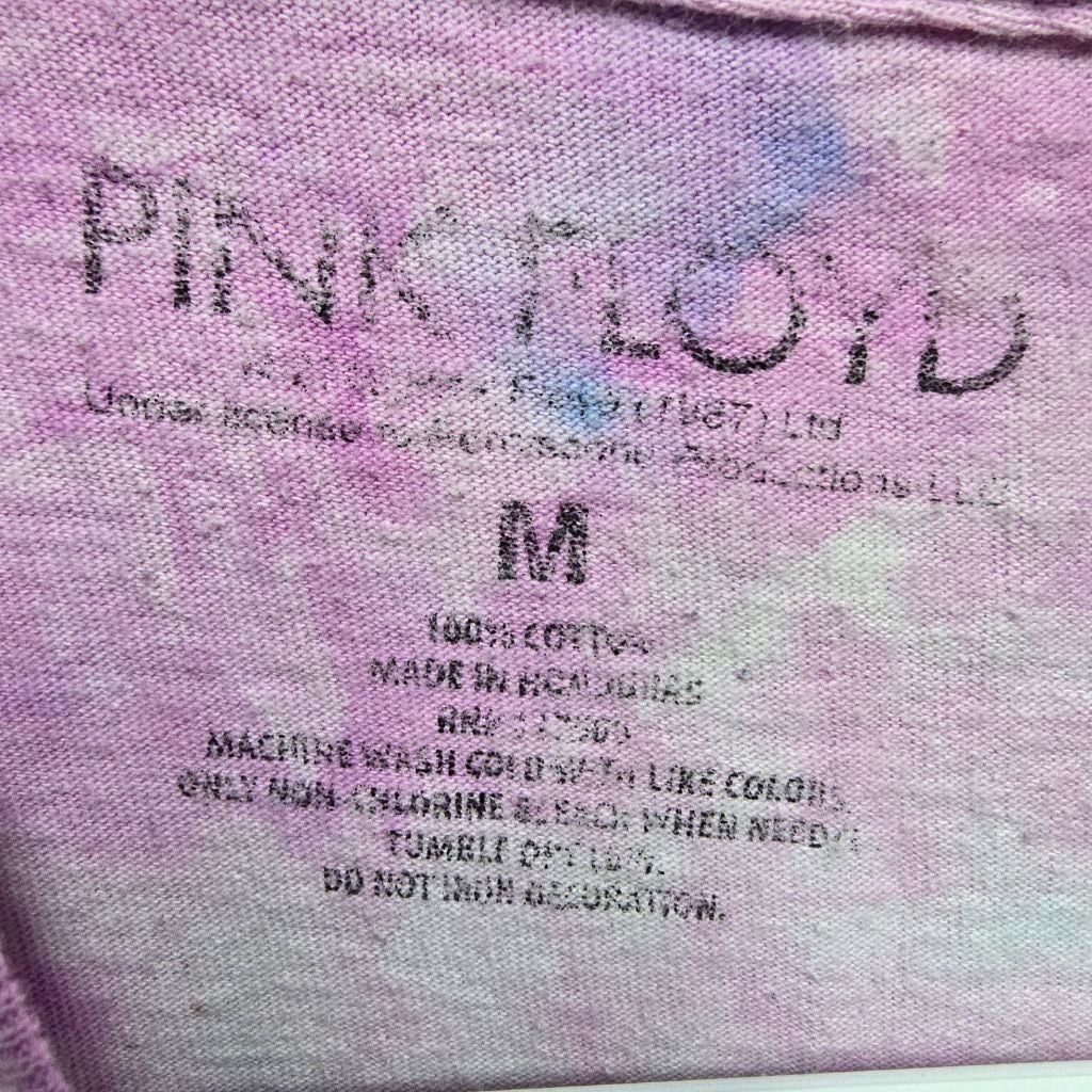Pink Floyd Men's Pink Floyd Tie-Dye Short Sleeve Tee M Pink Blue Size US M / EU 48-50 / 2 - 4 Thumbnail