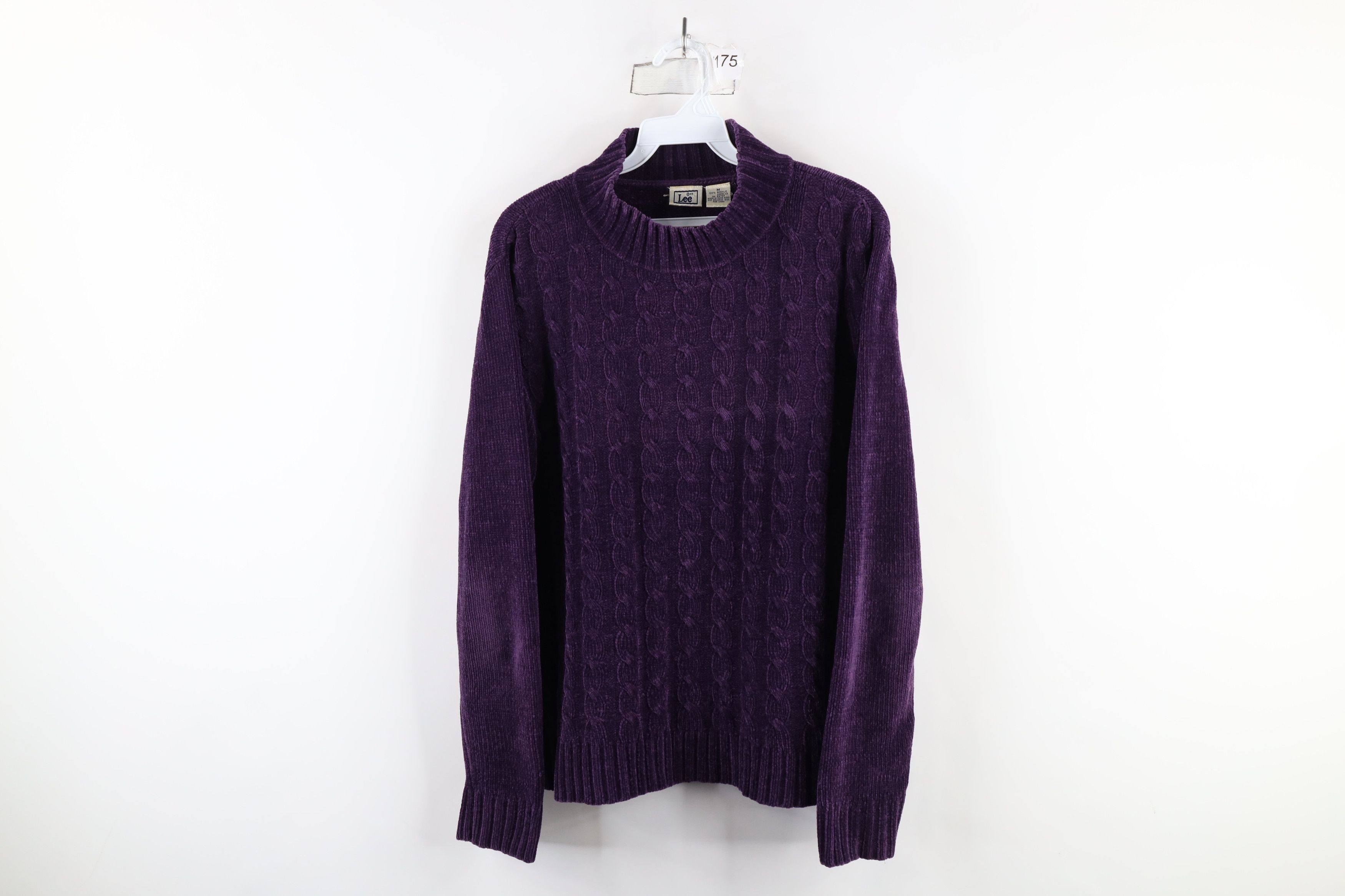 Vintage Vintage 90s Streetwear Chenille Cable Knit Fleece Sweater Size M / US 6-8 / IT 42-44 - 1 Thumbnail