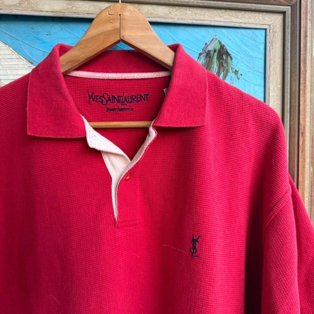 Yves Saint Laurent Yves Saint Laurent YSL T shirt Polo Tee Heavy Overshirt Size US XL / EU 56 / 4 - 5 Thumbnail