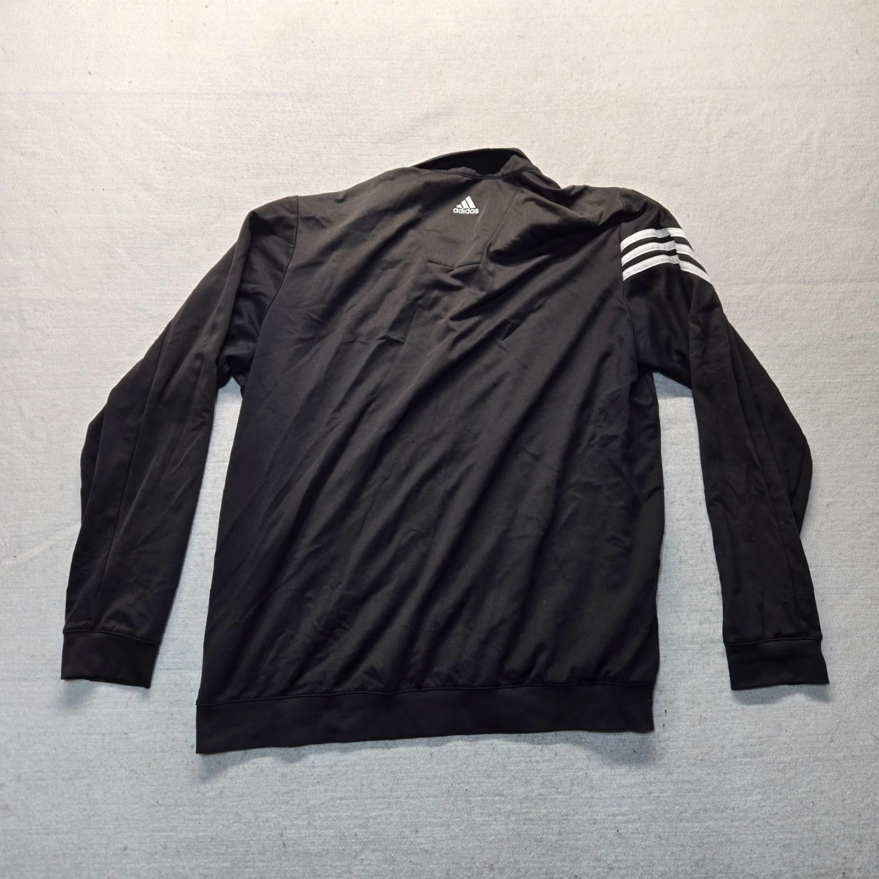 Adidas Genesis Golf Tournament Adidas Climalite Jacket Black Long Sleeve Half Zip Large Mens Size US L / EU 52-54 / 3 - 8 Thumbnail