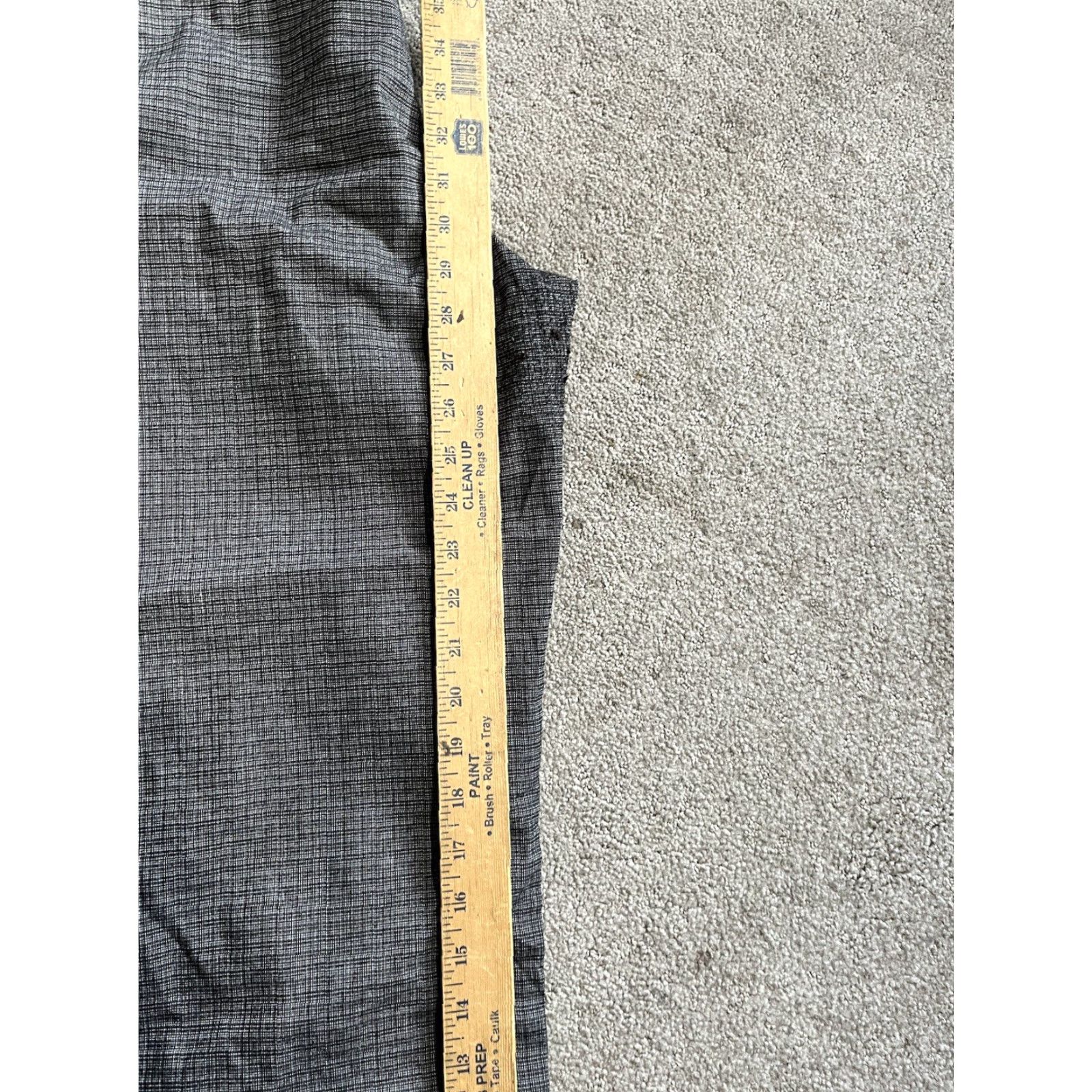 Lee Lee Pants Womens 14M Gray Plaid Waistband Stretch Twill Dress Pants Straight Size 36" / US 14 / IT 50 - 7 Thumbnail