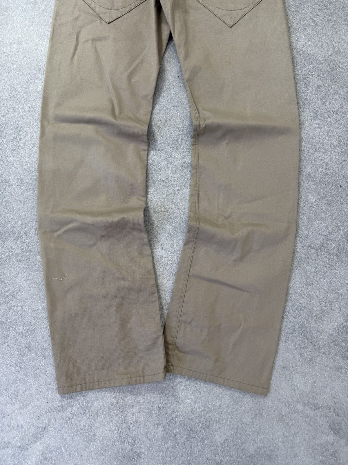 Japanese Brand Vintage Streetwear Flared Bootcut Baggy Beige Y2K Jeans Size US 30 / EU 46 - 12 Thumbnail