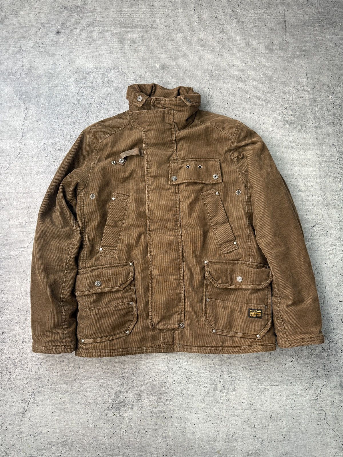 G Star Black Jacket Military Style Hooded “MFD Short