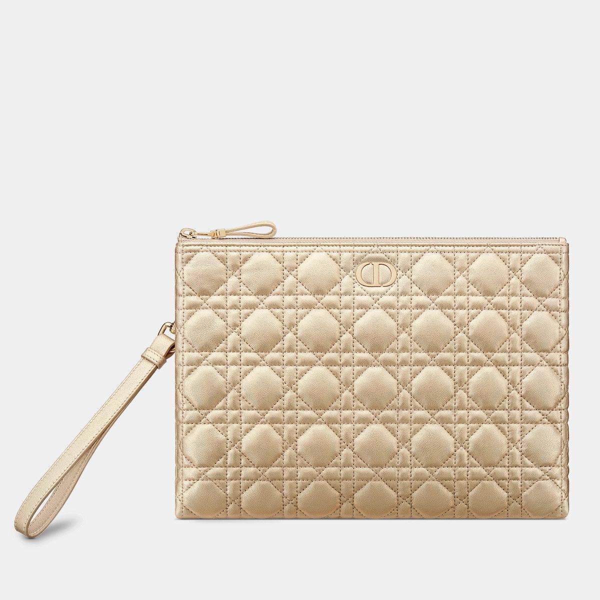 Dior o1bcso1str0226 Size:OS/ Caro Daily Pouch in Golden Size ONE SIZE - 1 Thumbnail