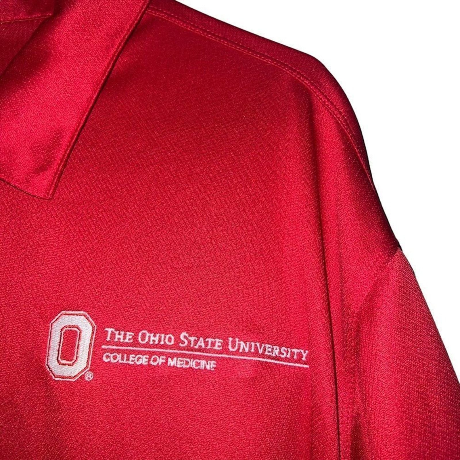 Nike Nike Golf Dri-FIT Polo Shirt Mens XL Red Ohio State Medicine Size US XL / EU 56 / 4 - 3 Thumbnail