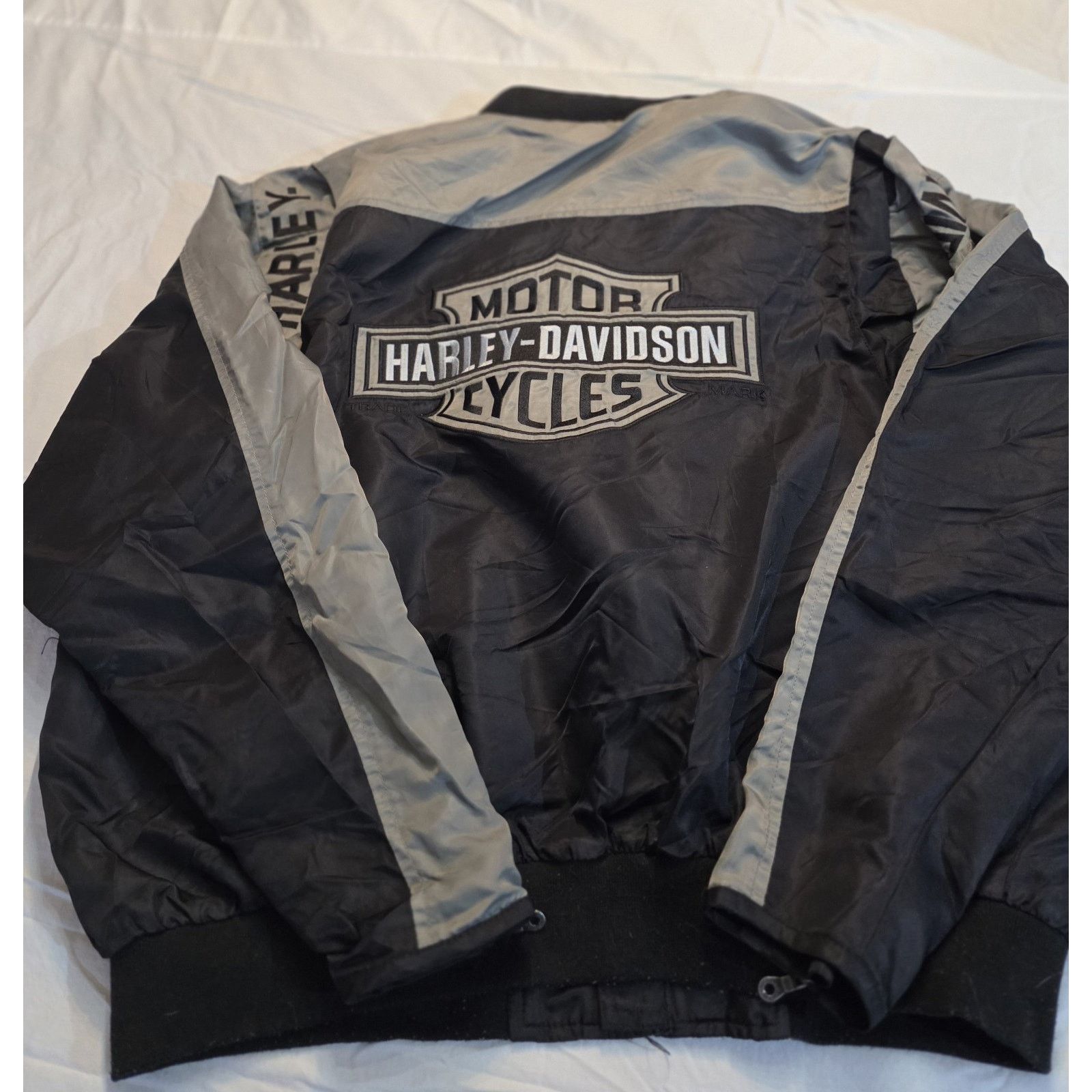 Harley Davidson Harley-Davidson Motorcycle Jacket Men's Black & Gray Size US L / EU 52-54 / 3 - 7 Thumbnail