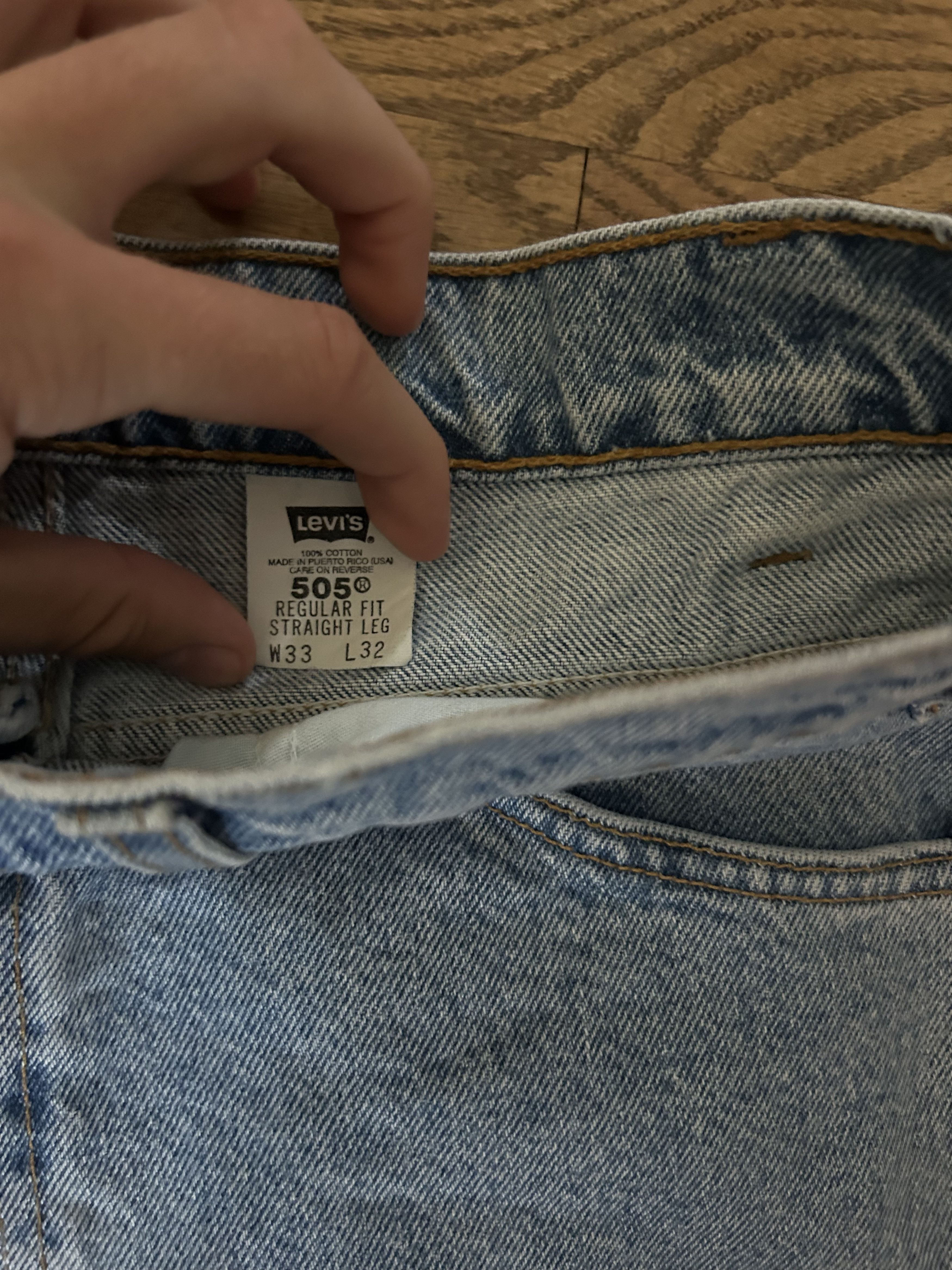 Levi's Vintage Orange Tab Levi's 505 Size US 30 / EU 46 - 4 Thumbnail