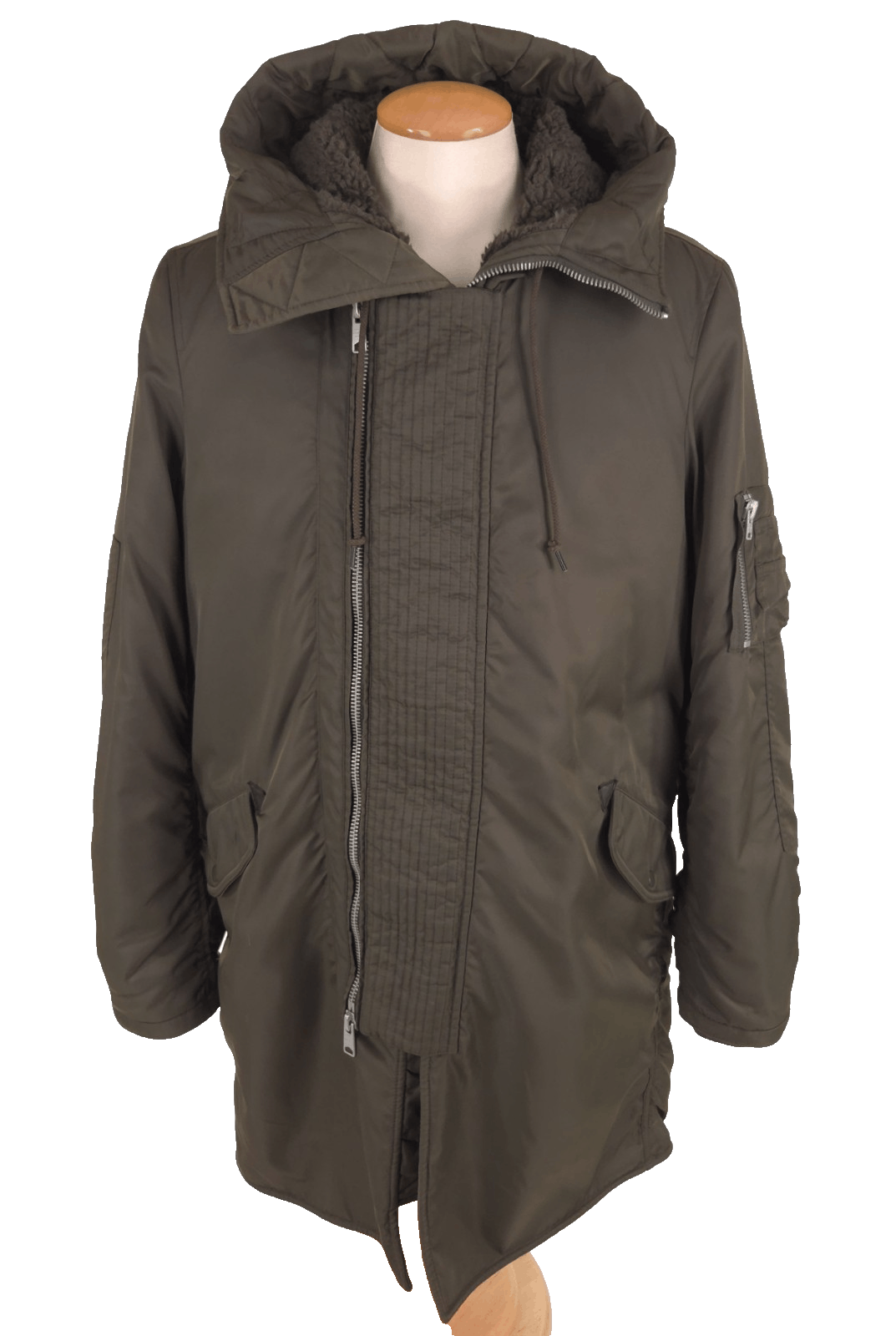 Allsaints AllSaints Mason Parka Size S Oversized Mens Army Green Heavy Size US S / EU 44-46 / 1 - 2 Thumbnail