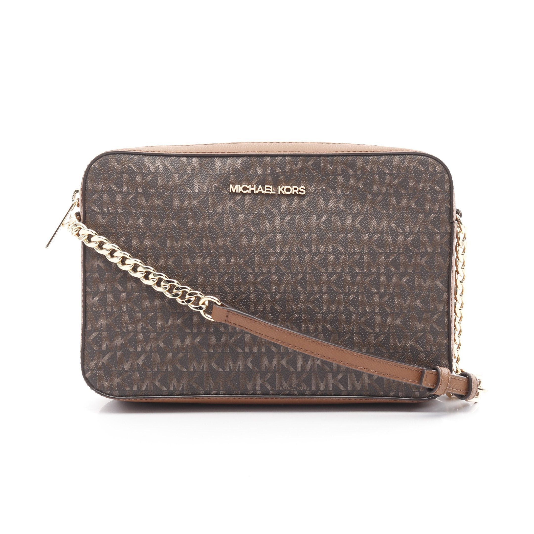 Michael Kors Jet Set Item Items Chain Shoulder Bag Dark Brown