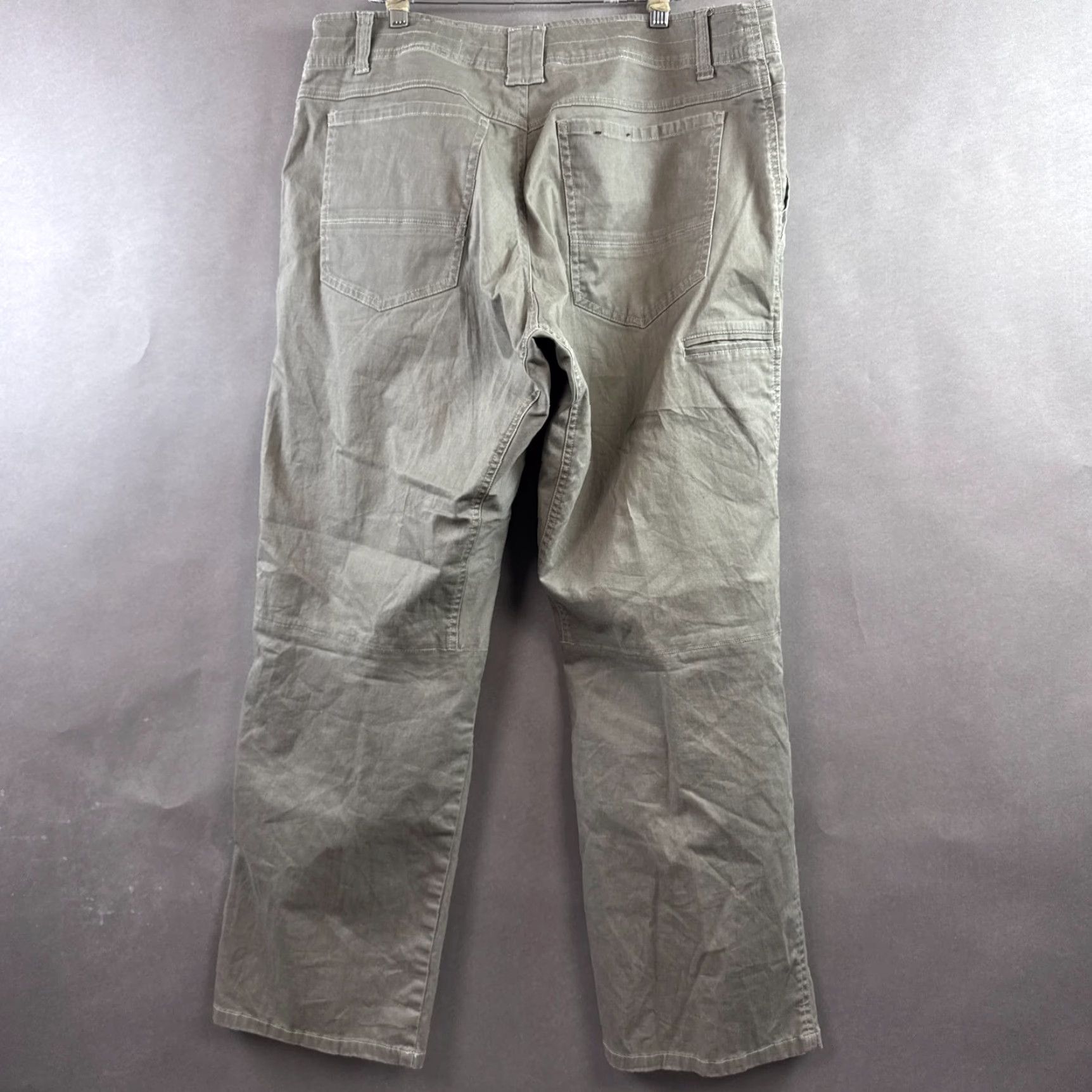 Vintage Kuhl Pants Mens 36x30 Brown Slackr Hiking Trail Camp Fish Chore Workwear Baggy Pants Size US 36 / EU 52 - 3 Thumbnail