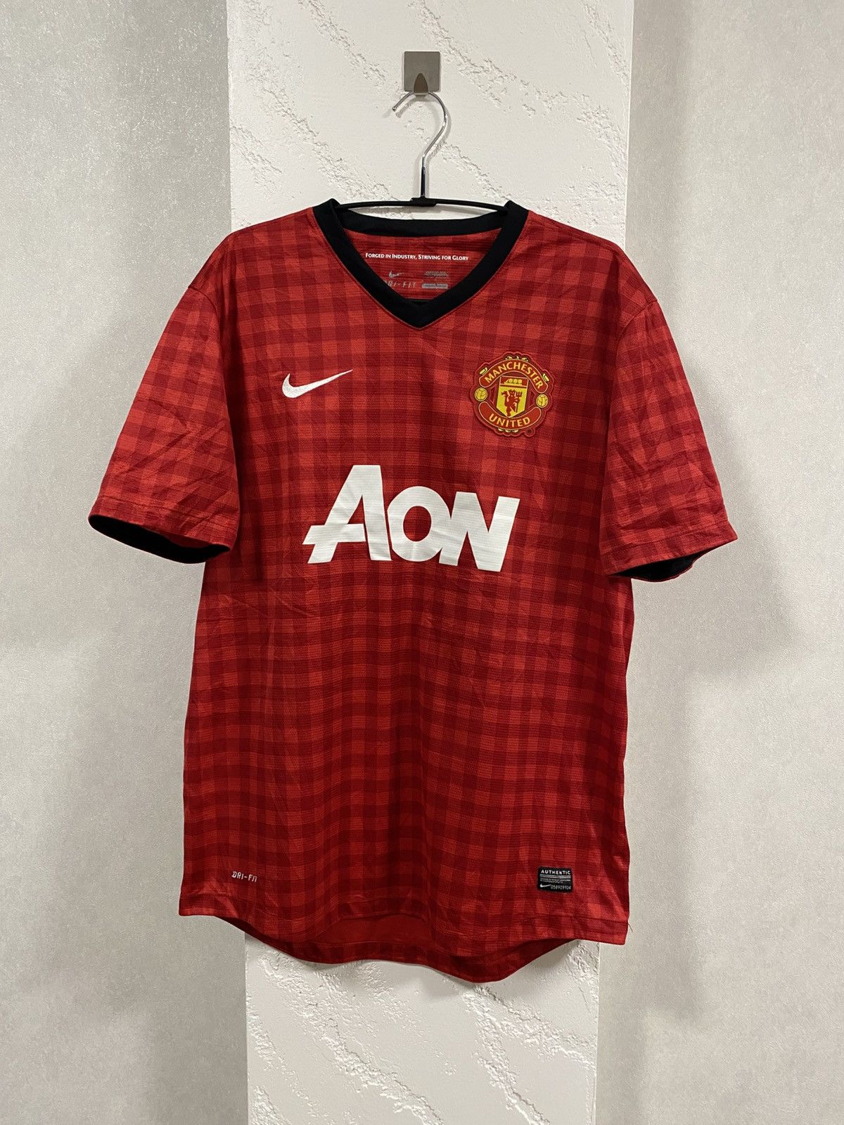 Adidas Nike Manchester United 2012 2013 Home Shirt Soccer Jersey Size US L / EU 52-54 / 3 - 1 Thumbnail