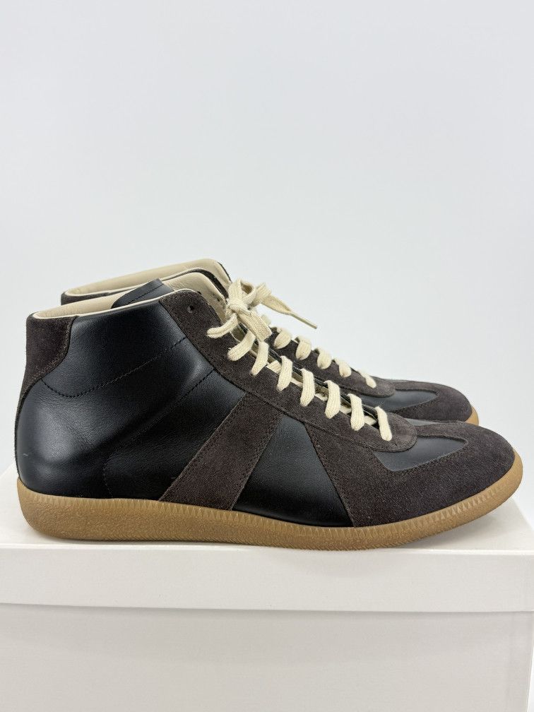Maison Margiela GAT High Black Brown Size US 11 / EU 44 - 1 Thumbnail