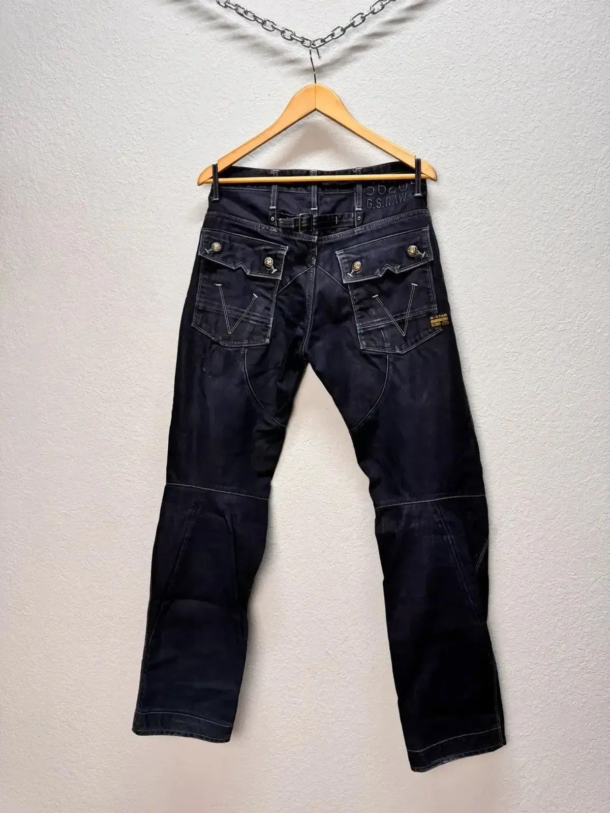Vintage SALE💣💣 Junya Watanabe Style G Star raw Bondage Cargo Pans Size US 31 - 13 Thumbnail