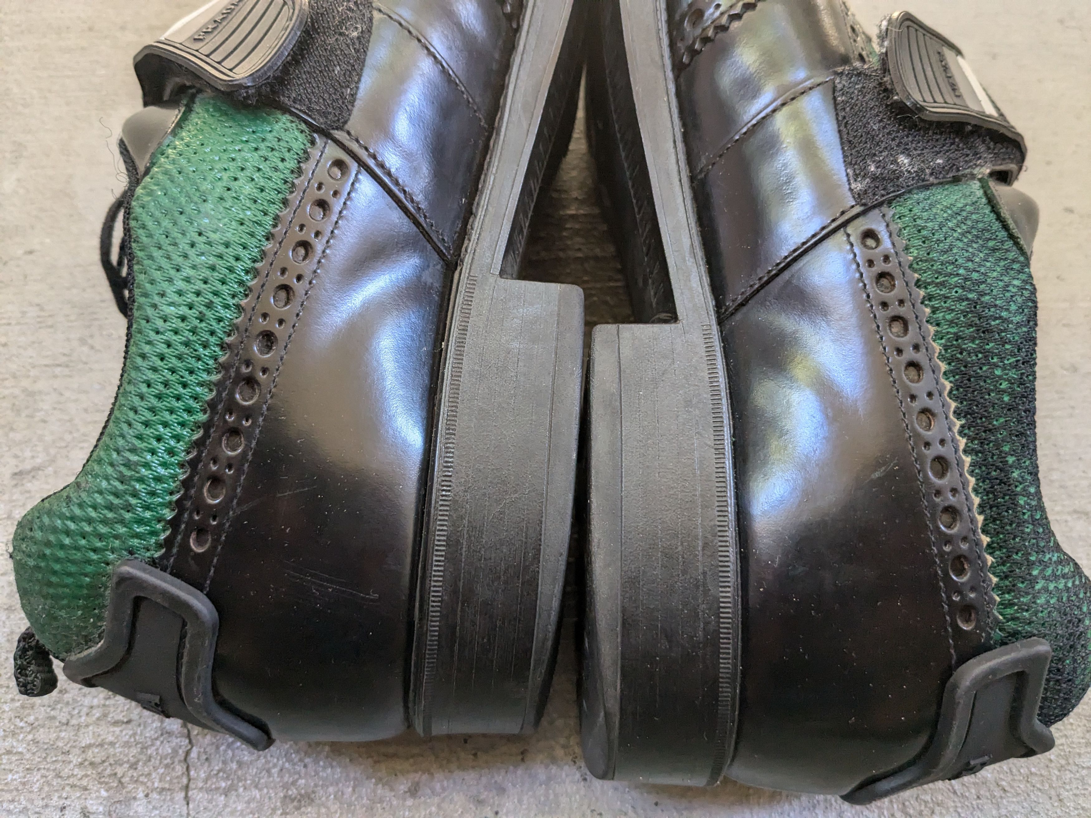 Prada Prada Brogues Wingtips Black Green 10.5 Strap Leather Size US 10.5 / EU 43-44 - 10 Thumbnail