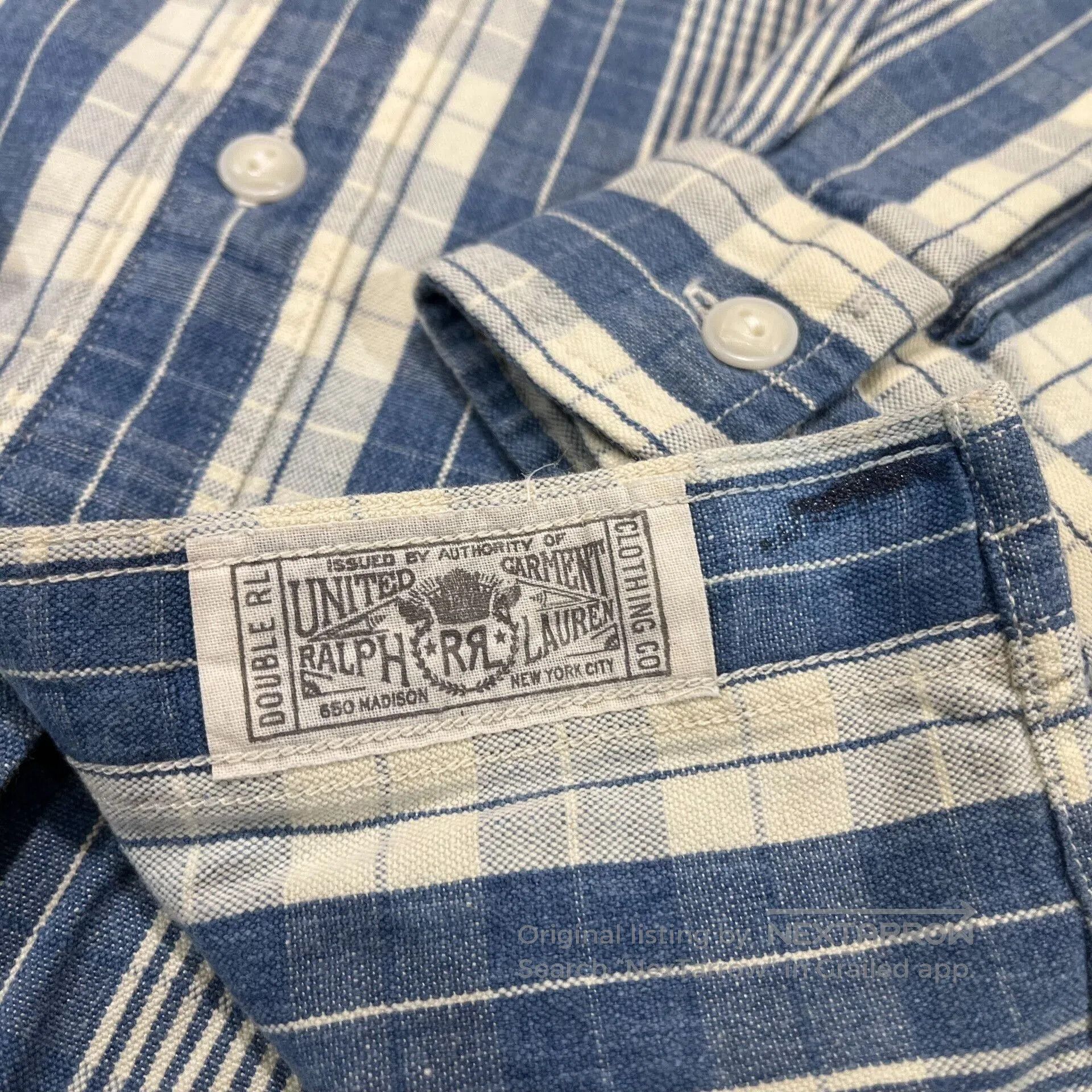 RRL Ralph Lauren RRL Striped Shirt by Ralph Lauren. Size US M / EU 48-50 / 2 - 6 Thumbnail