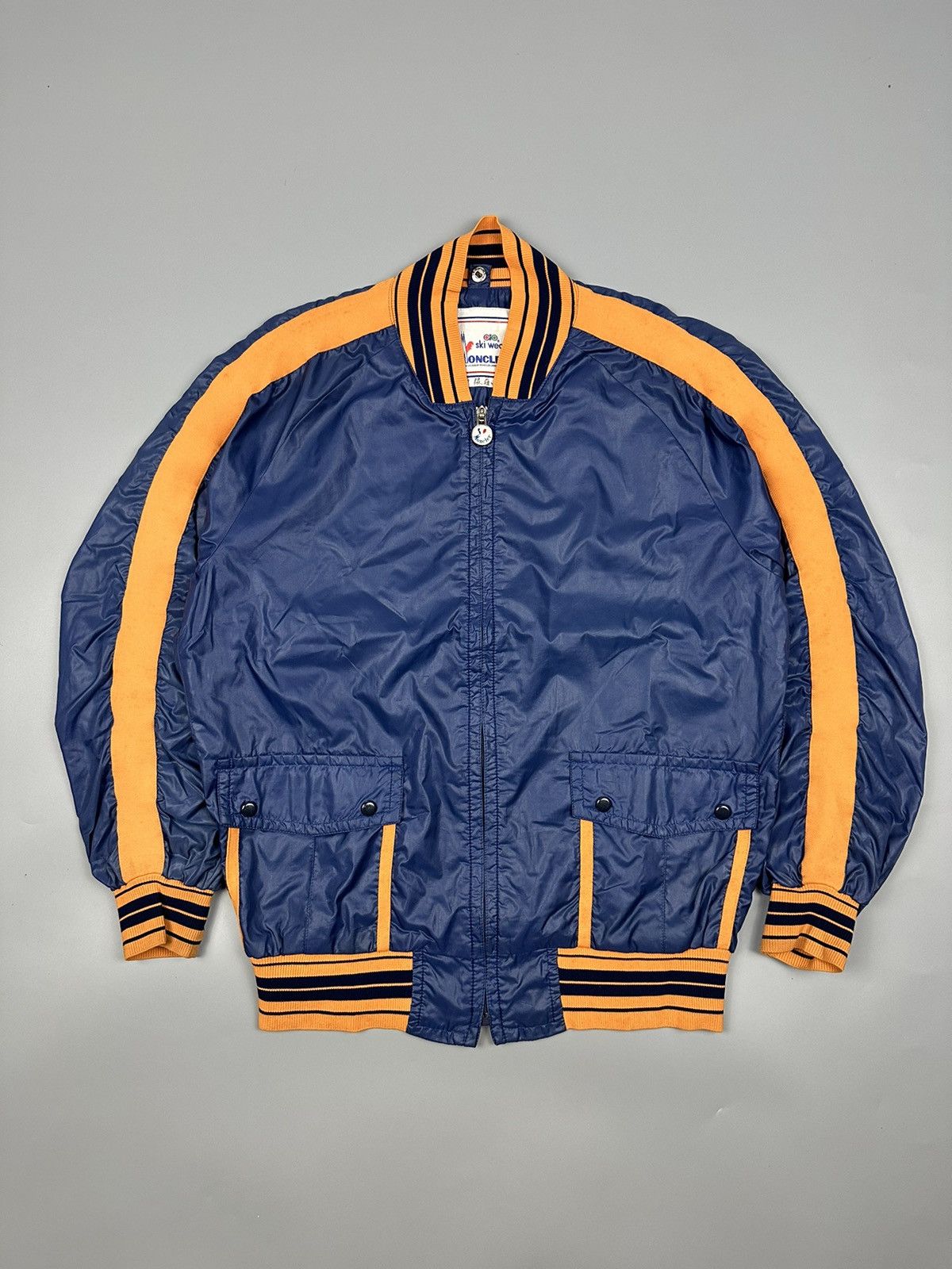 Moncler Vintage Moncler France Light Bomber Jacket Size US L / EU 52-54 / 3 - 1 Thumbnail