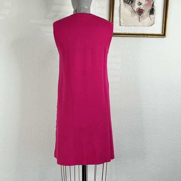 Valentino Valentino Knit Lace Print Sleeveless Shift Tent Dress Size M / US 6-8 / IT 42-44 - 7 Thumbnail