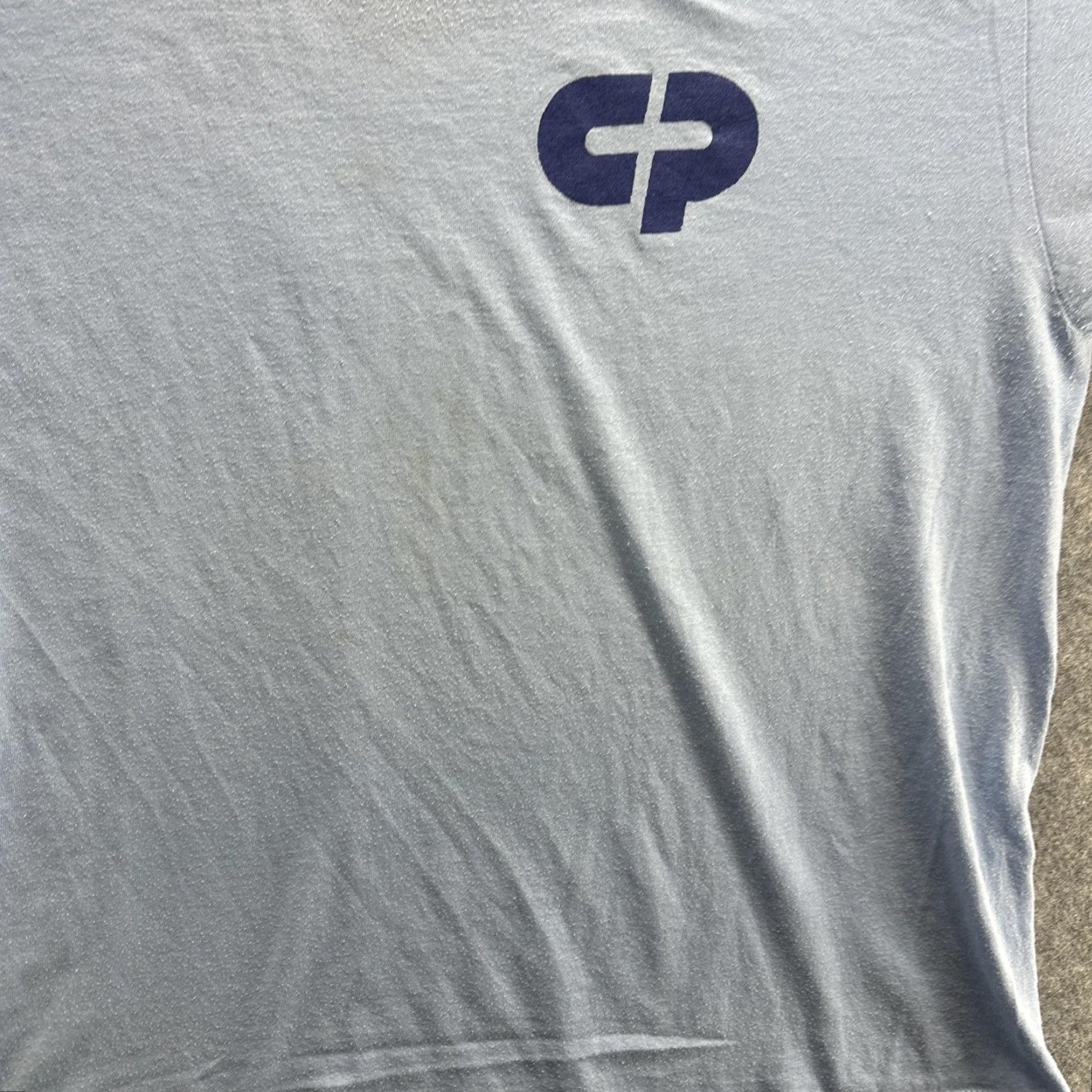 Jerzees VINTAGE Jerzees Shirt Mens XL Blue CP Logo 50/50 USA Made 80s Tee Size US XL / EU 56 / 4 - 4 Thumbnail