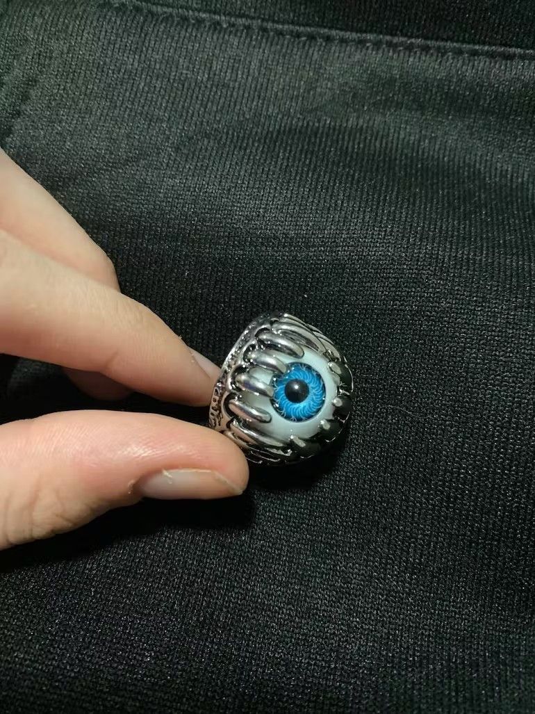 Jewelry × Vintage Electro Eye Ring Crystal Abstract Star Pop Fantasy Size ONE SIZE - 1 Thumbnail
