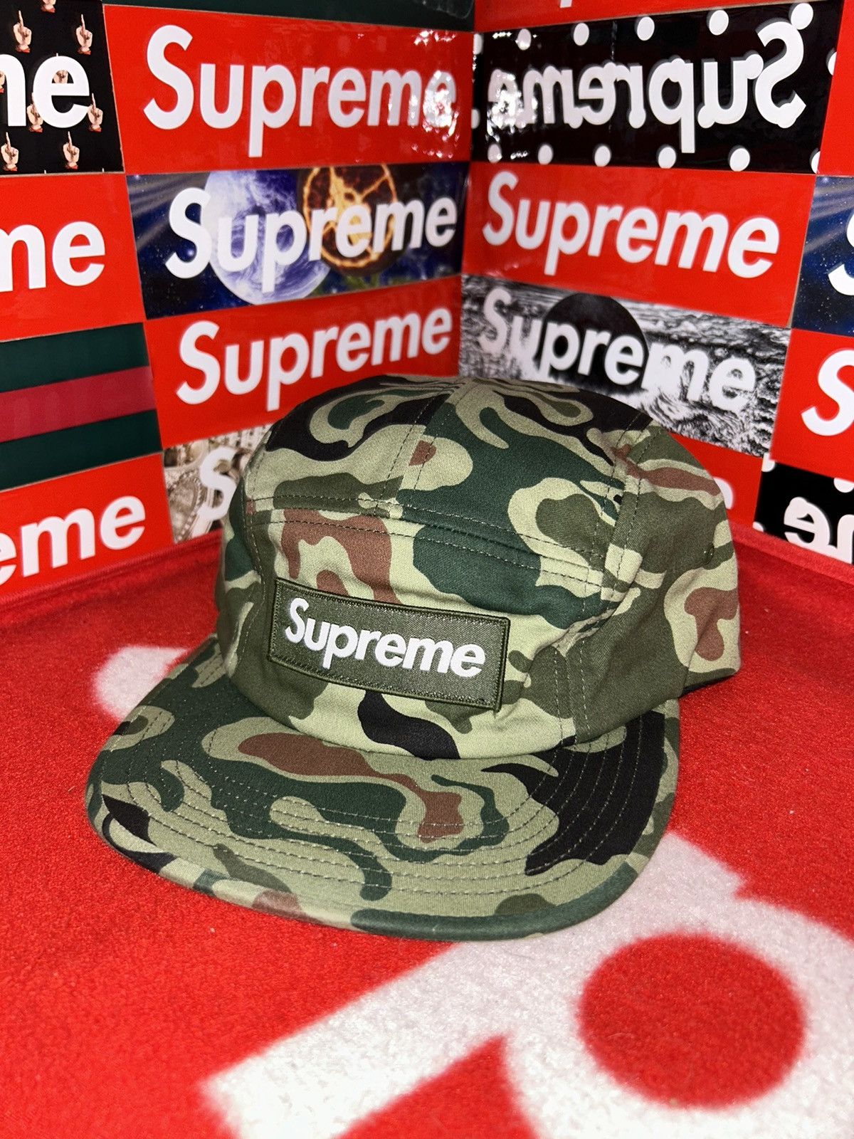 Supreme Supreme Utility Camp Cap Camo SS13 Green Box Logo NEW HAT Size ONE SIZE - 7 Thumbnail