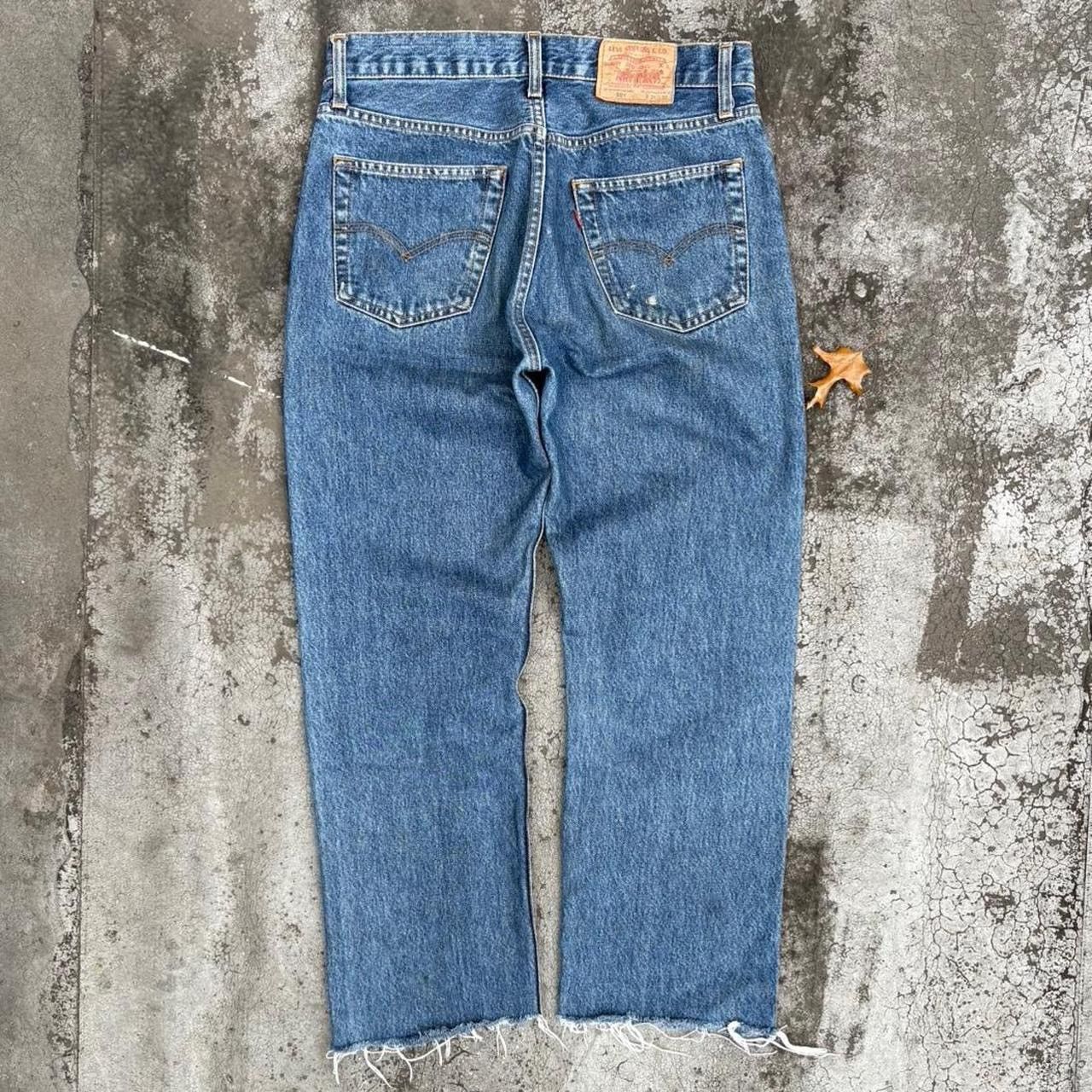 Levi's Vintage 90s Levi's 501 Blue Denim Jeans Cut-Offs Size US 31 - 1 Thumbnail