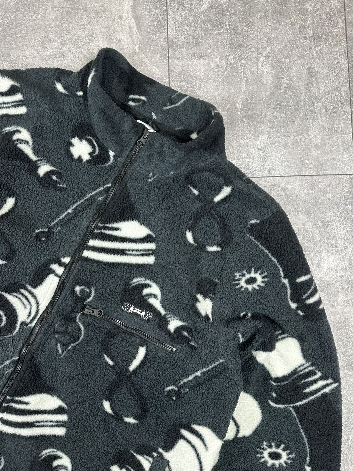 Nike Nike LeBron Allover Print Full Zip Fleece Jacket Size US XL / EU 56 / 4 - 2 Thumbnail