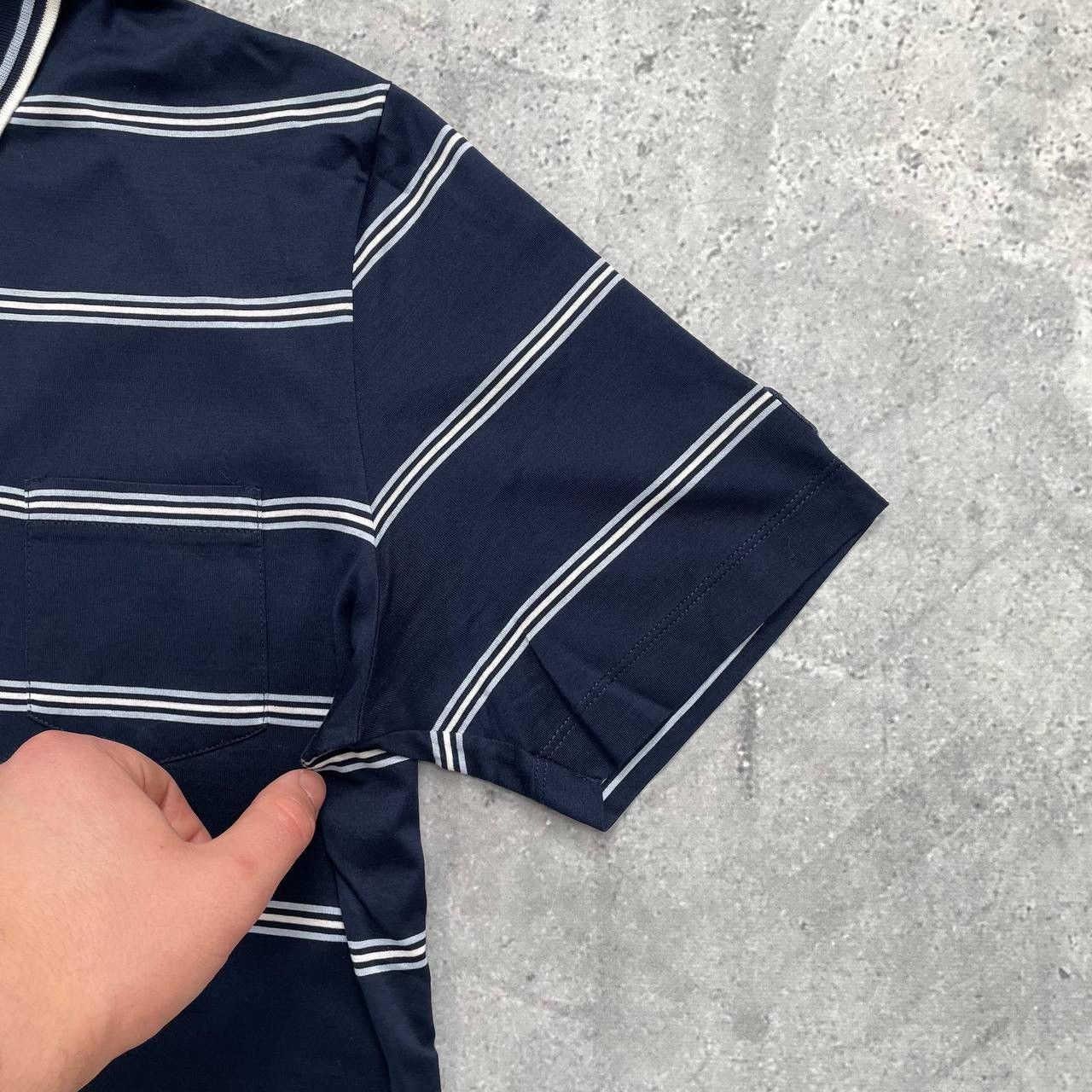 Paul & Shark Paul & Shark Striped Pocket Polo Shirt Blue/ White Size M Size US M / EU 48-50 / 2 - 11 Thumbnail