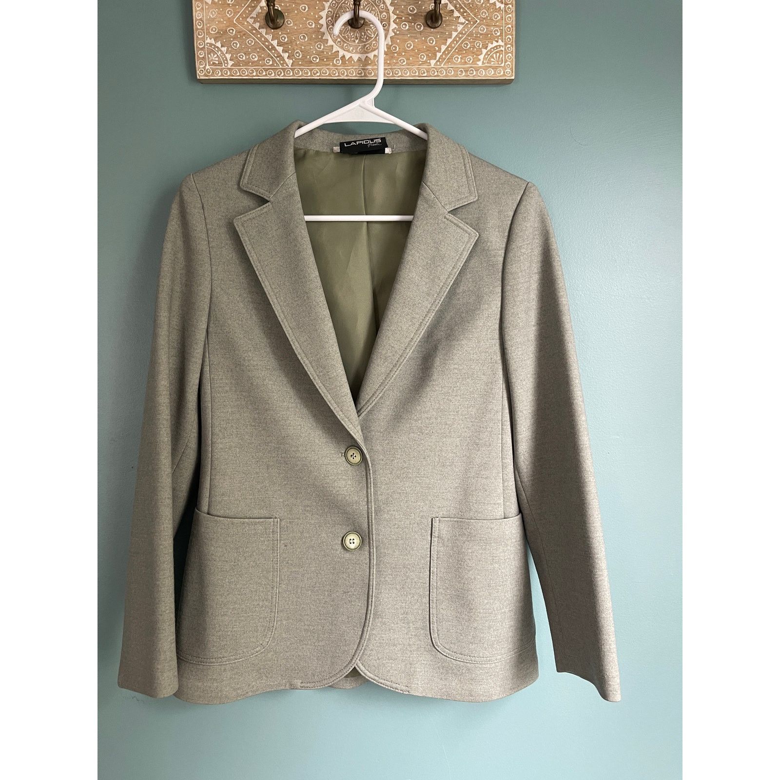TED LAPIDUS Lapidus of Sweden Vintage Wool Blend Women's Blazer Size L / US 10 / IT 46 - 1 Thumbnail