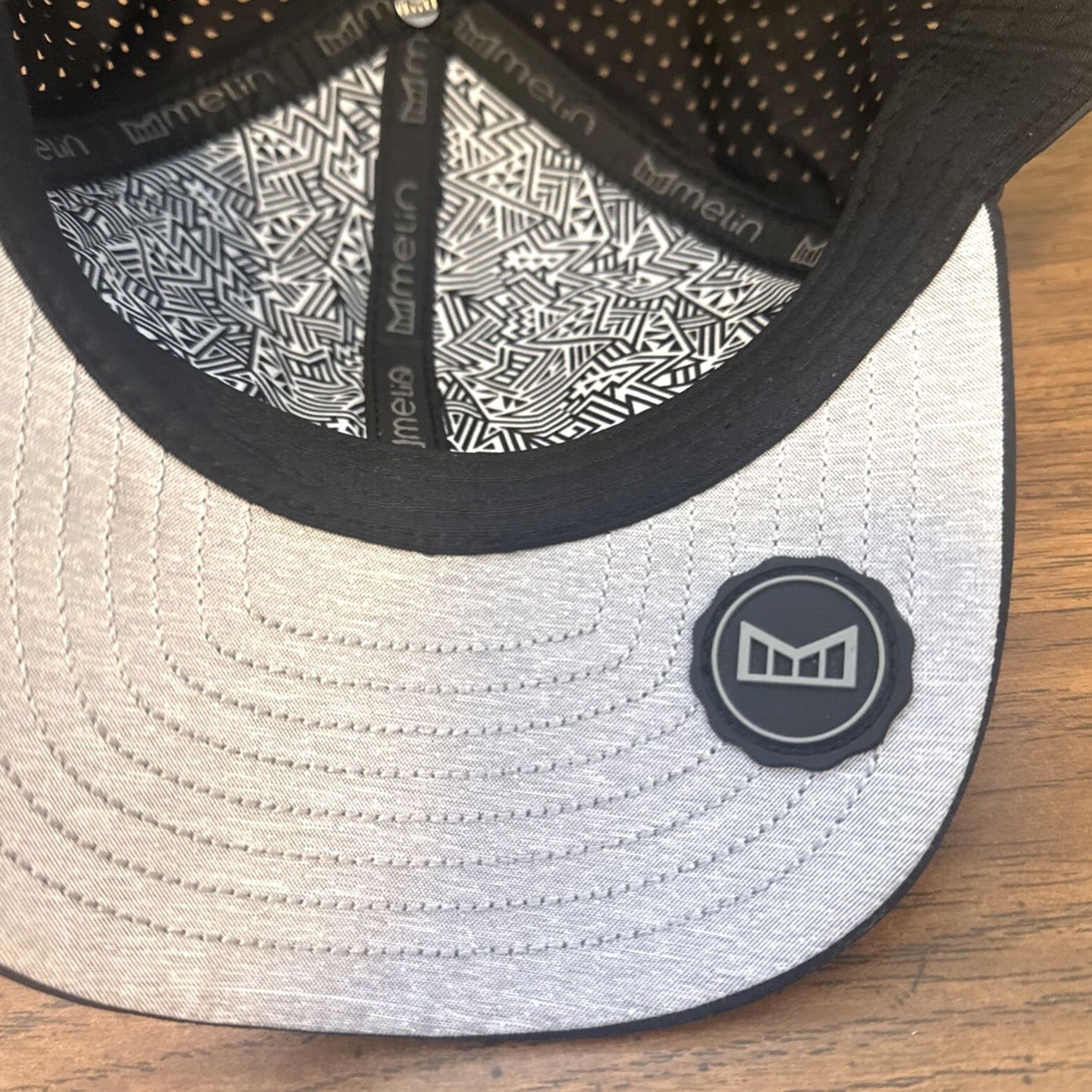 melin Melin Hat A Game Hydro Gray Camo Snapback New York Isanders Camouflage Men One Size Gray Mens Hat Size ONE SIZE - 8 Thumbnail