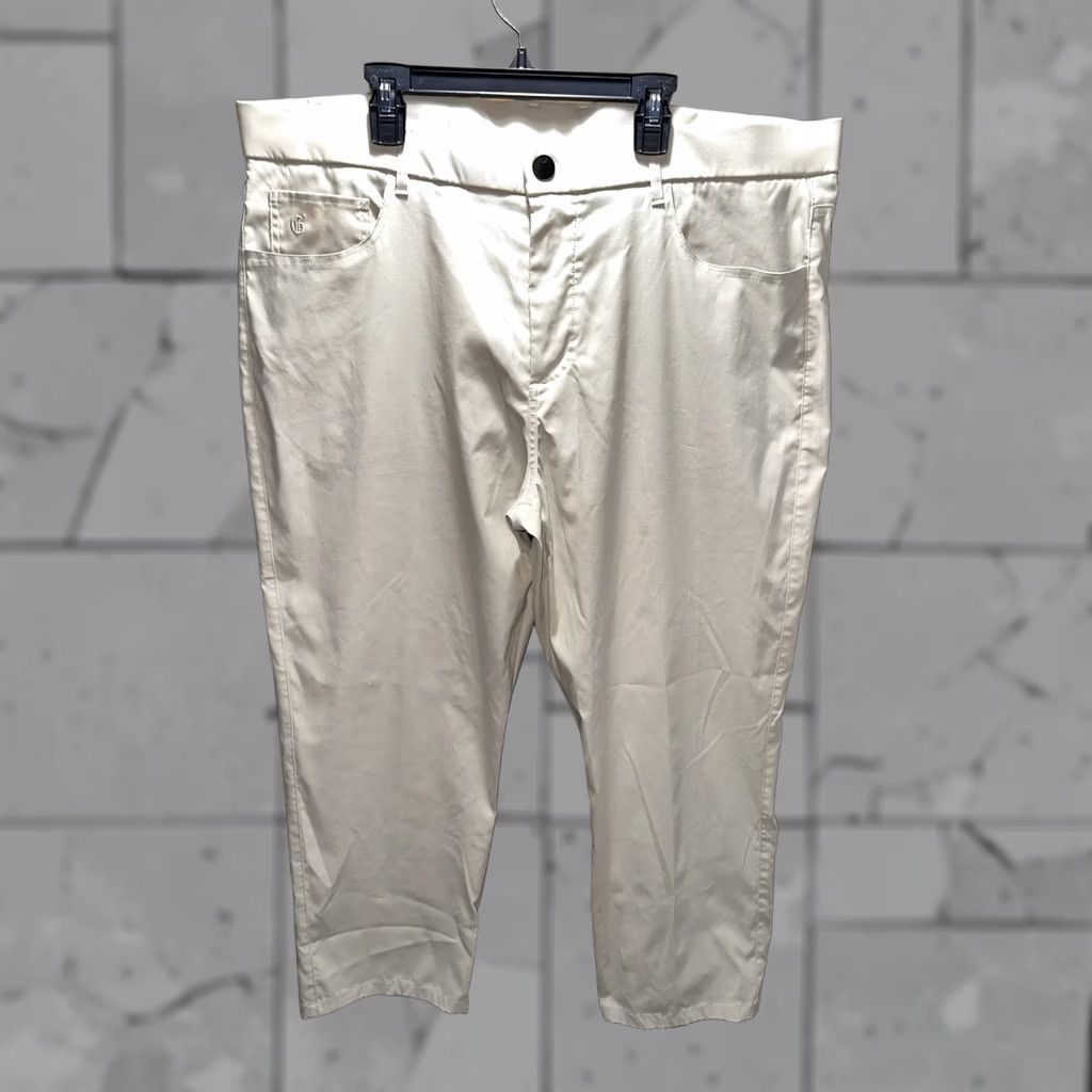Vintage Greyson Golf Pants Mens 38x27 Beige Hemmed Regular Fit Size US 38 / EU 54 - 1 Thumbnail