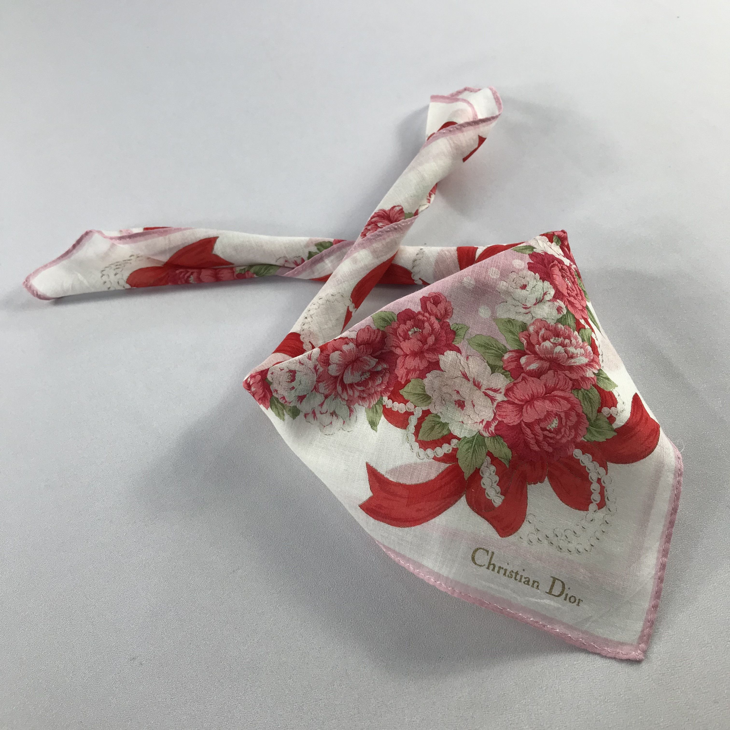 Vintage ChrisTIAN DIor Handkerchief / Bandana / Neckerchief C Size ONE SIZE - 2 Thumbnail
