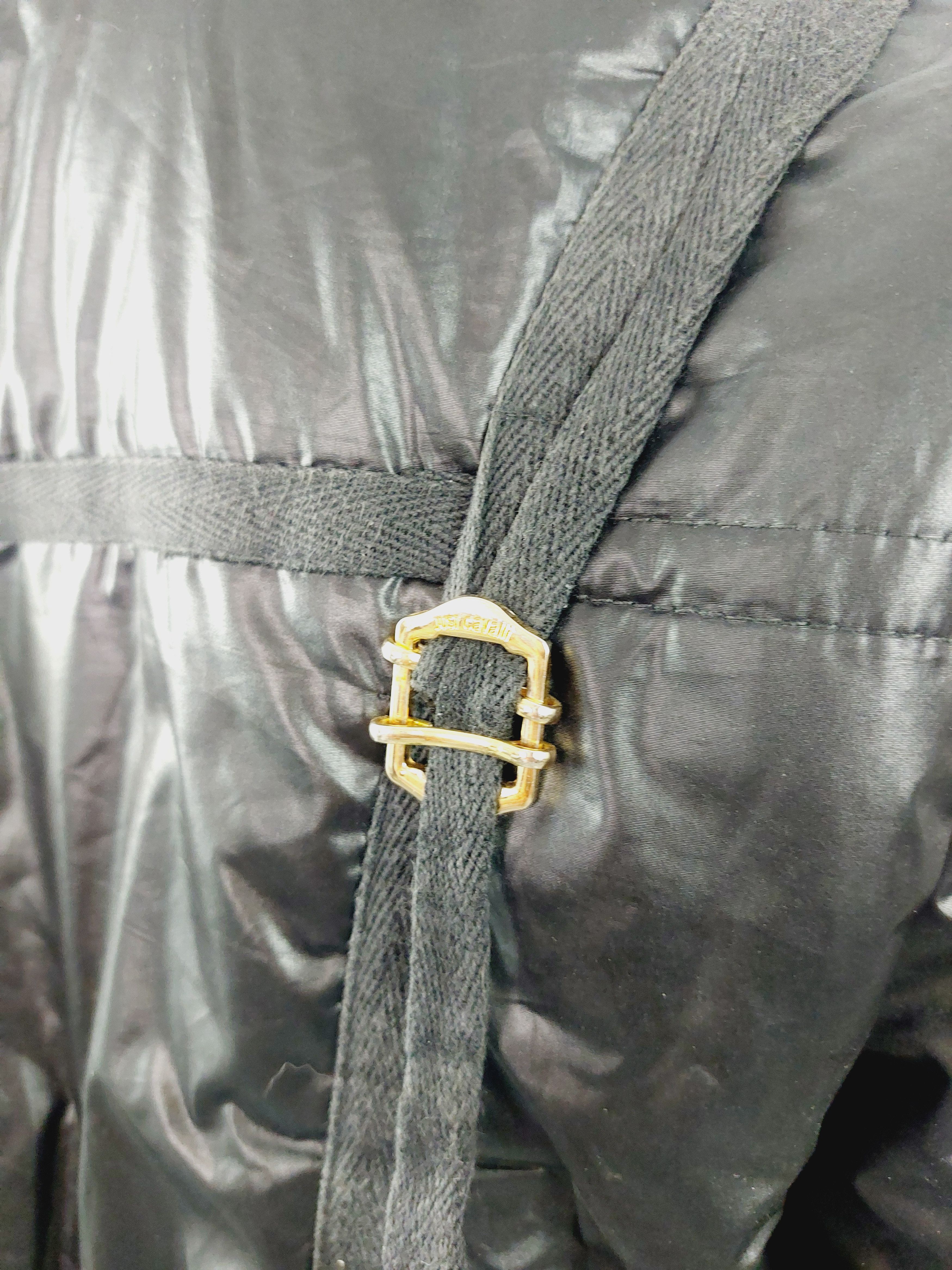 Roberto Cavalli Roberto Cavalli Black Bondage Strap BDSM Puffer Coat Size US S / EU 44-46 / 1 - 13 Thumbnail