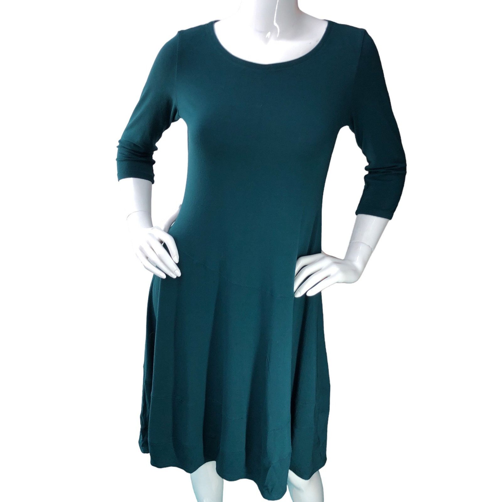 Eileen Fisher Size XS Dress Fit & Flare Jersey Knit Stretch