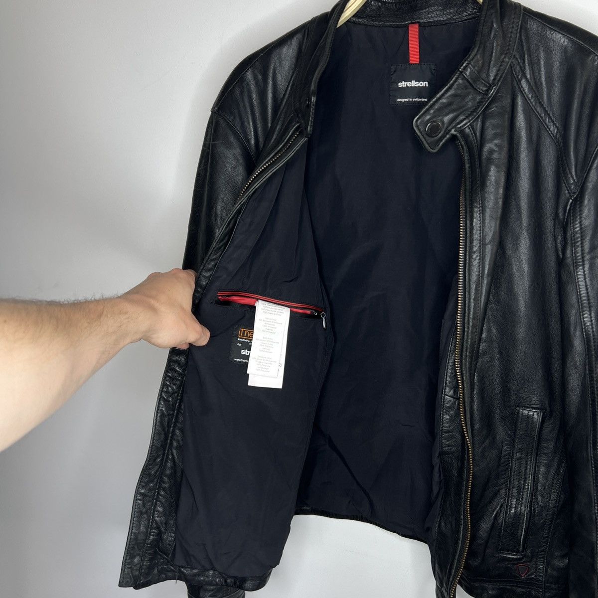 Genuine Leather × Strellson Strellson Lamb Nappa Leather Jacket Black Switzerland Size US M / EU 48-50 / 2 - 11 Thumbnail
